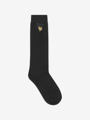 Angels Face Girls Charming Socks in Black
