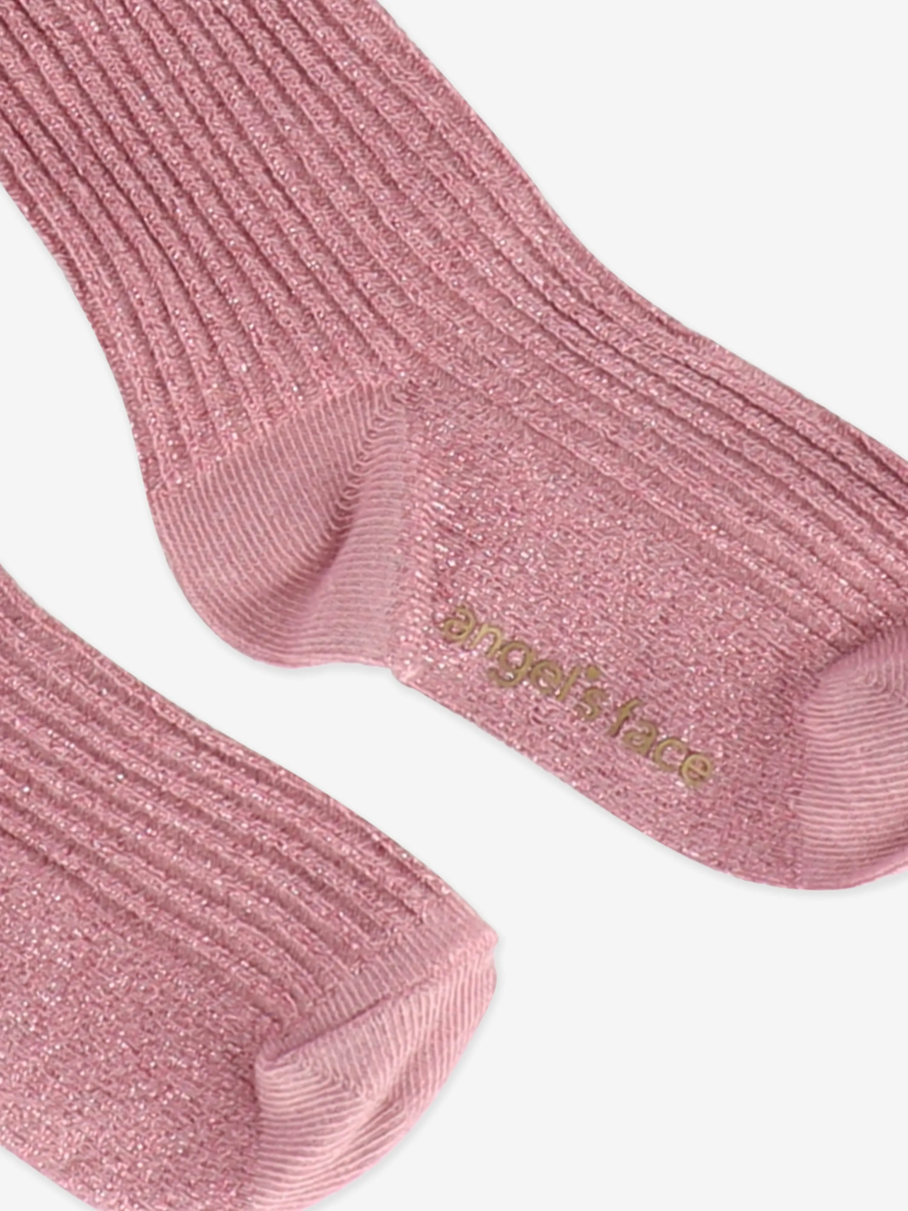 Angels Face Girls Lucy Sparkle Socks in Pink