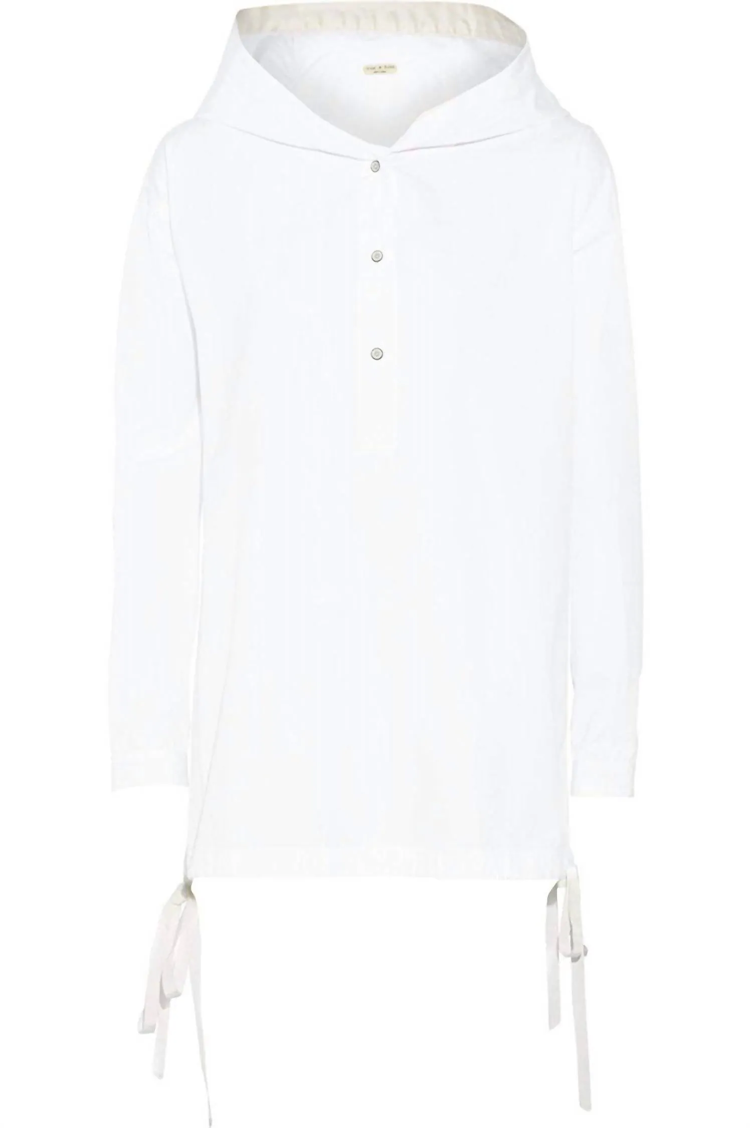 Ayon Cotton Shirt Lightweight Jacket In White