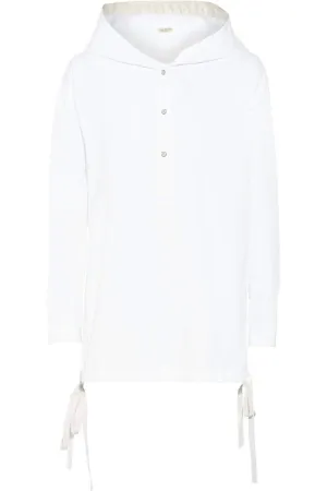 Ayon Cotton Shirt Lightweight Jacket In White