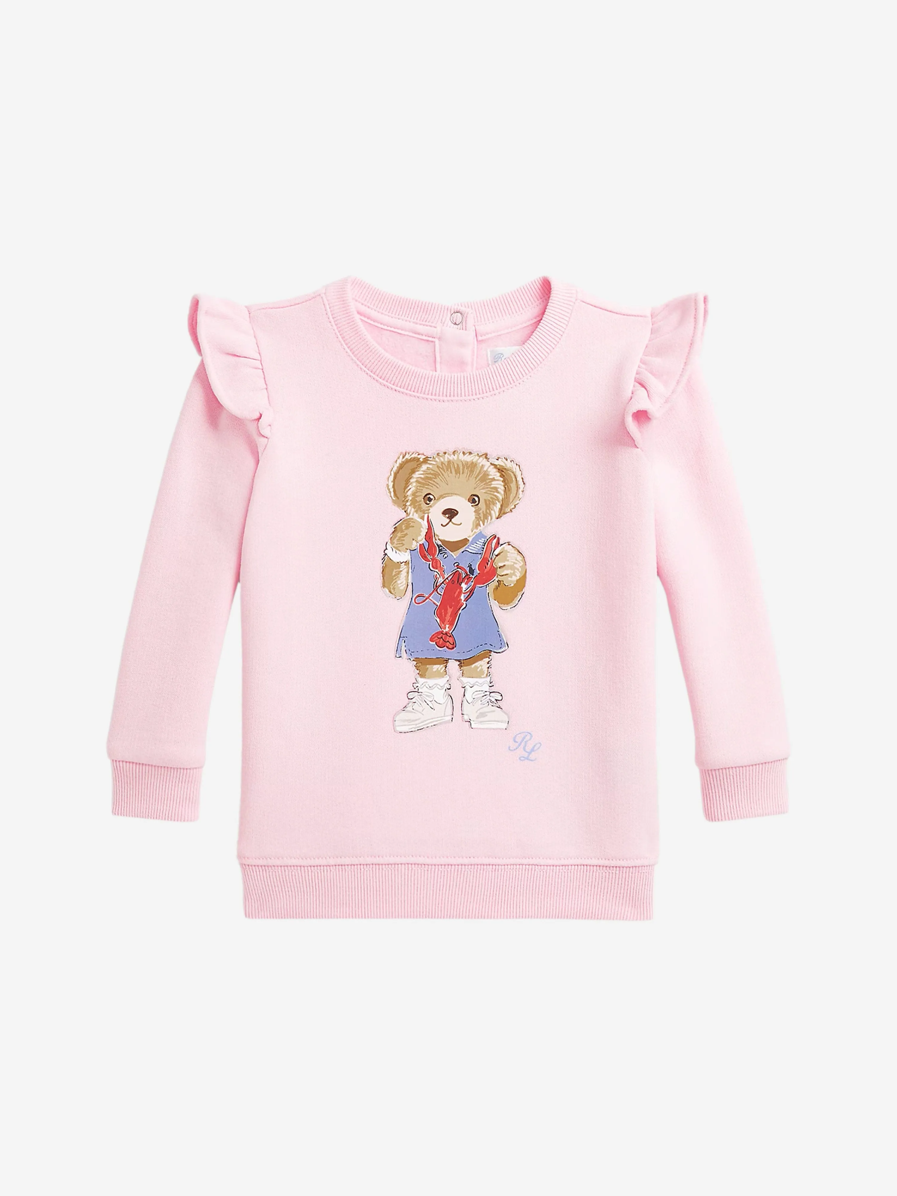 Baby Girls Bear Sweatshirt in Pink