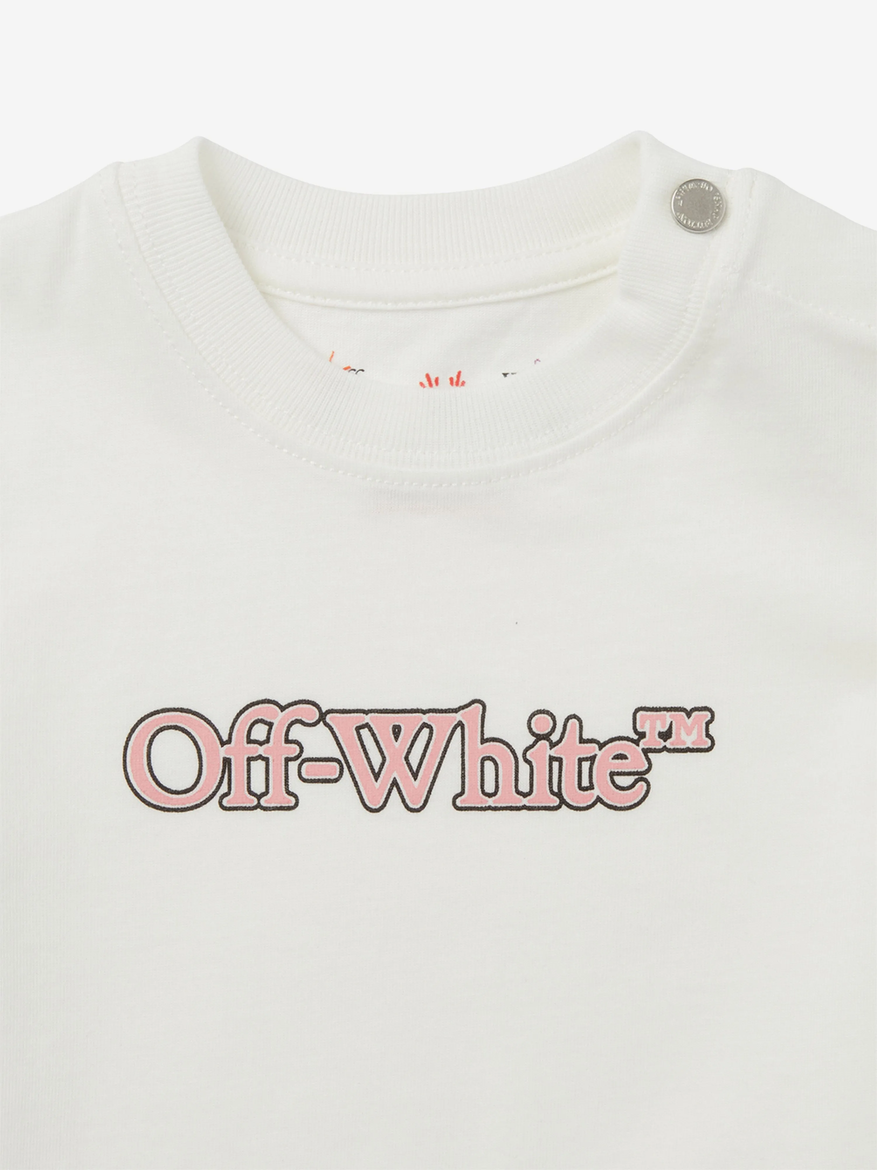 Baby Girls Big Bookish T-Shirt in White