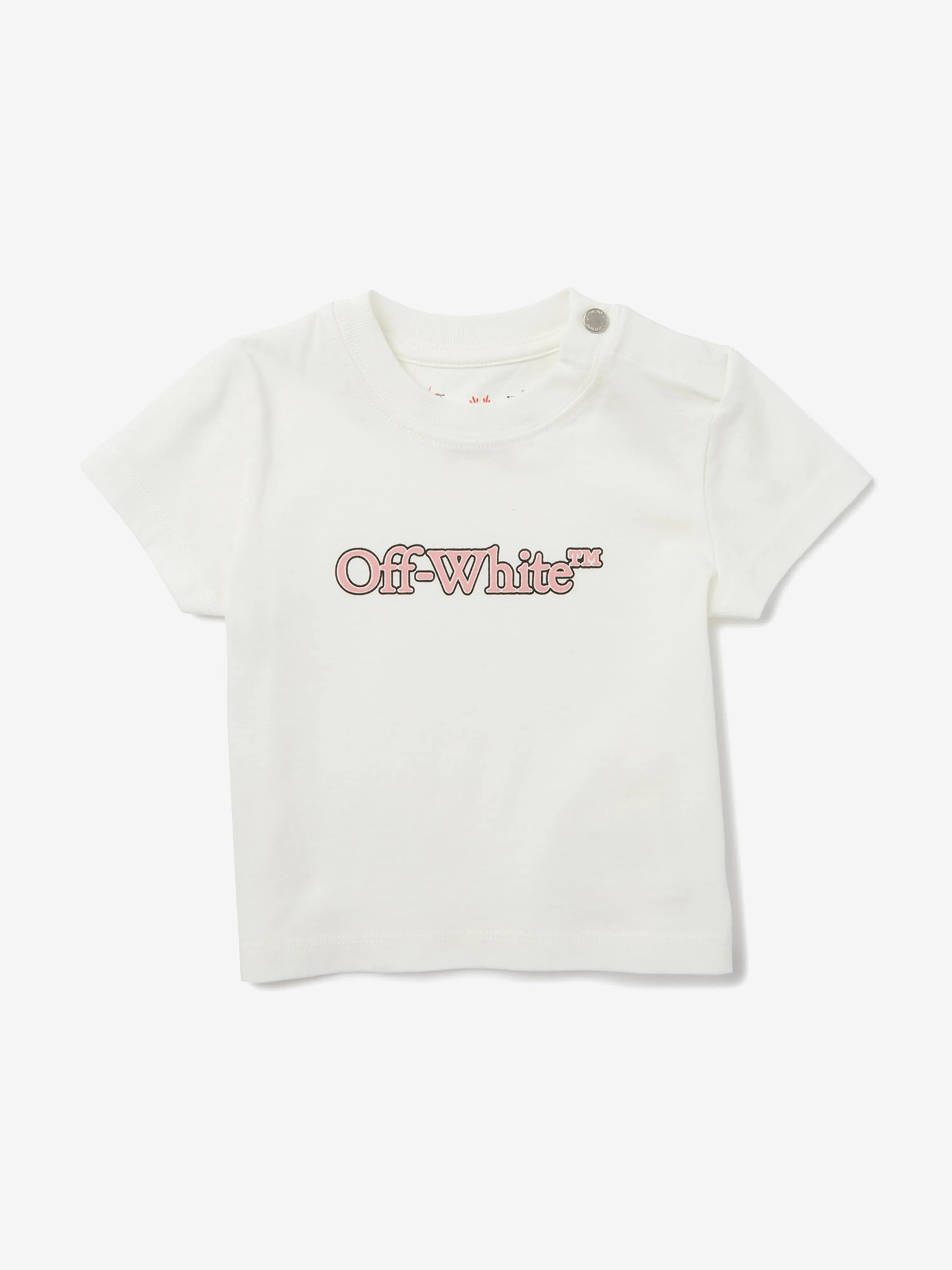 Baby Girls Big Bookish T-Shirt in White
