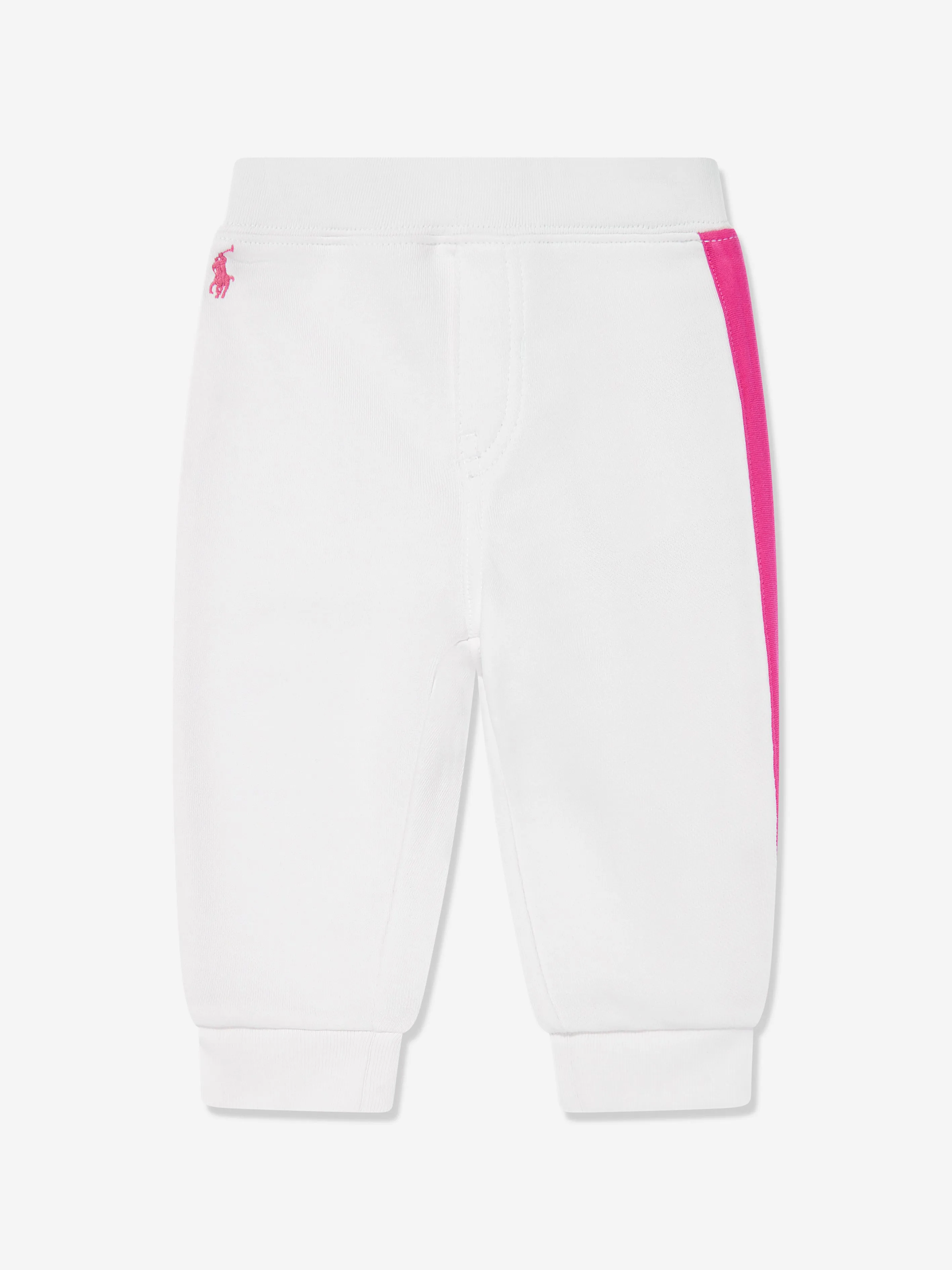 Baby Girls Big Pony Tracksuit in White
