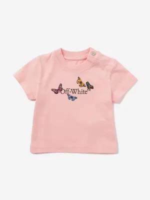 Baby Girls Bookish Butterfly T-Shirt in Pink