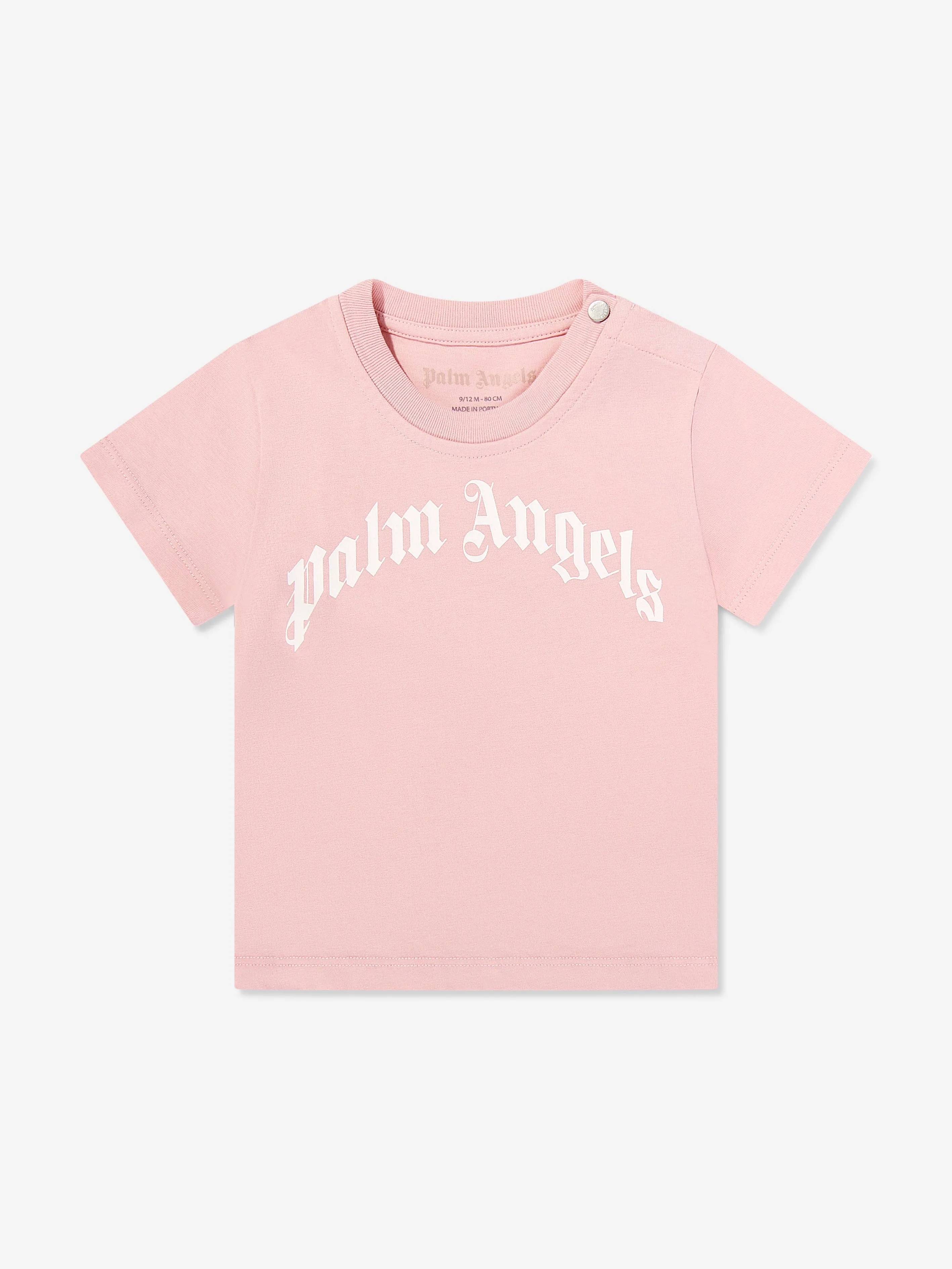 Baby Girls Curved Logo 3 Pack T-Shirt Set in Multicolour