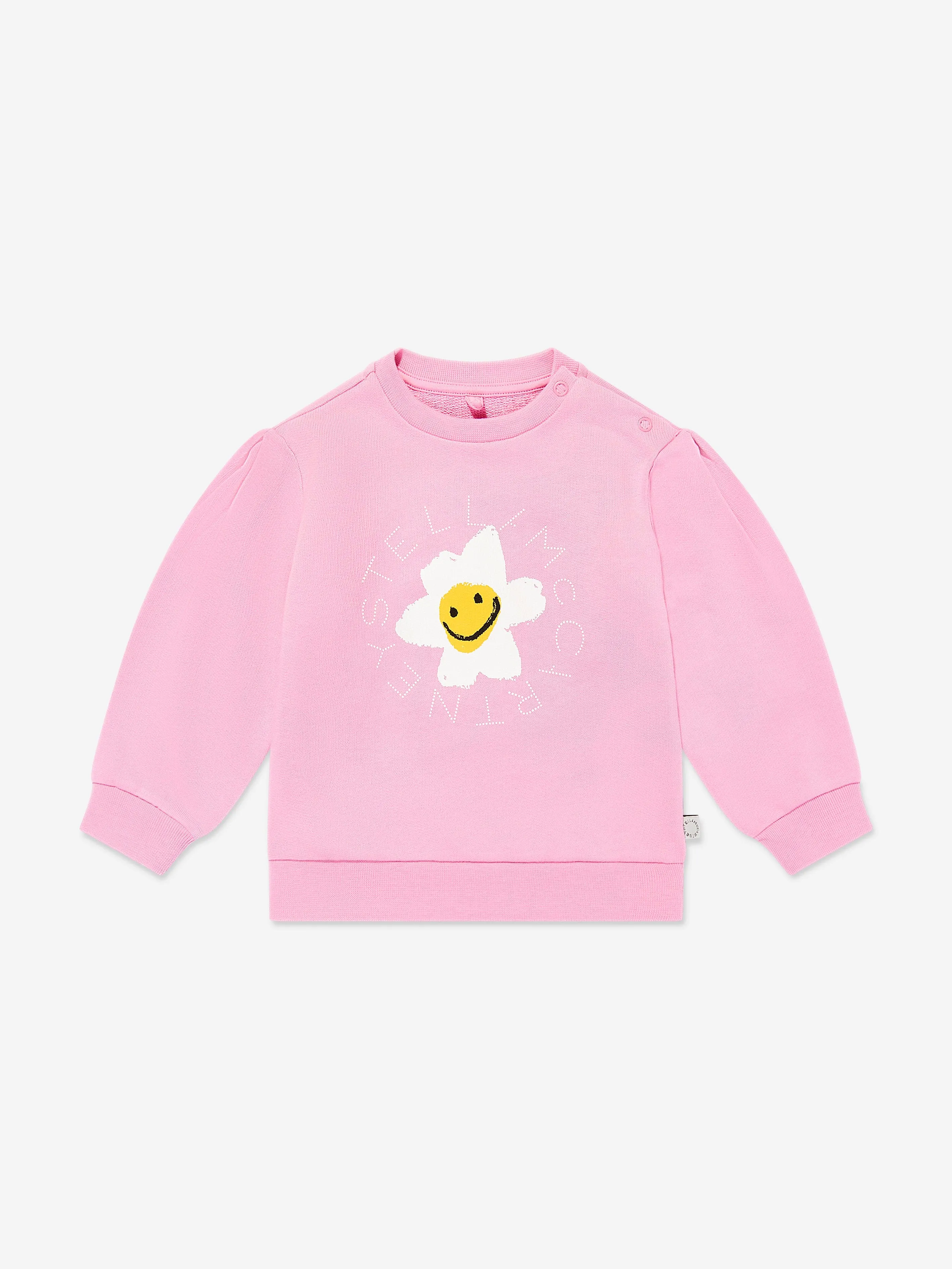 Baby Girls Daisy Logo Sweatshirt in Pink