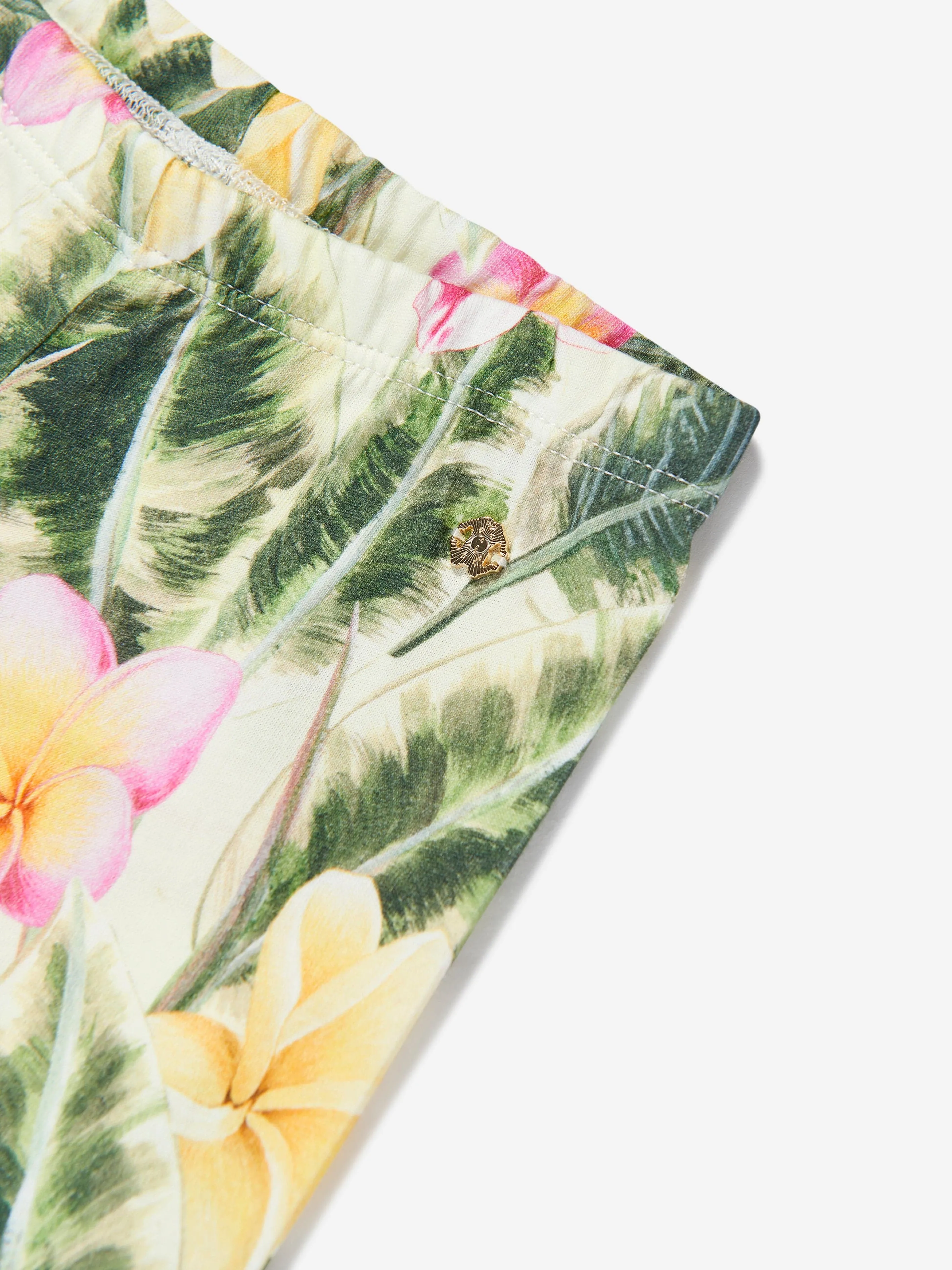 Baby Girls Floral Print Leggings in Multicolour