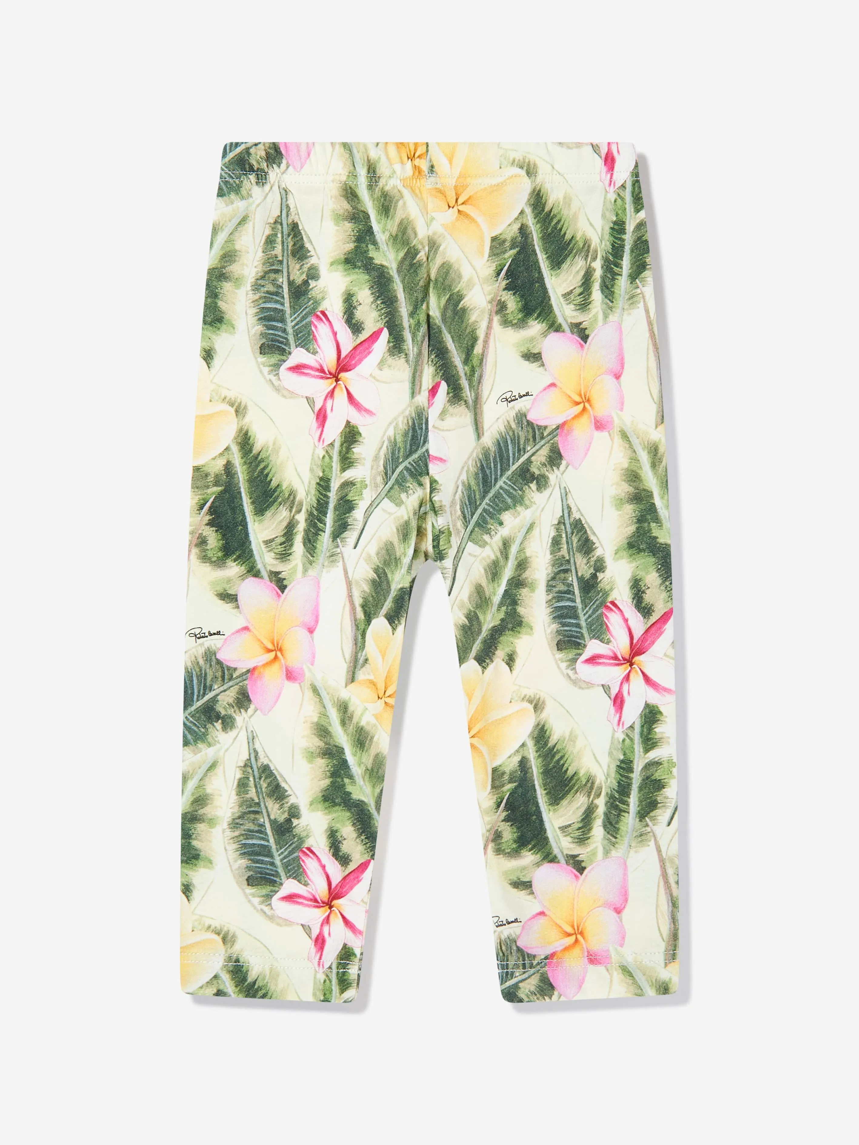 Baby Girls Floral Print Leggings in Multicolour