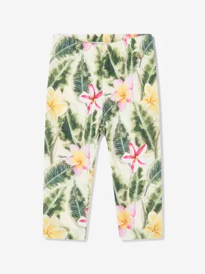 Baby Girls Floral Print Leggings in Multicolour