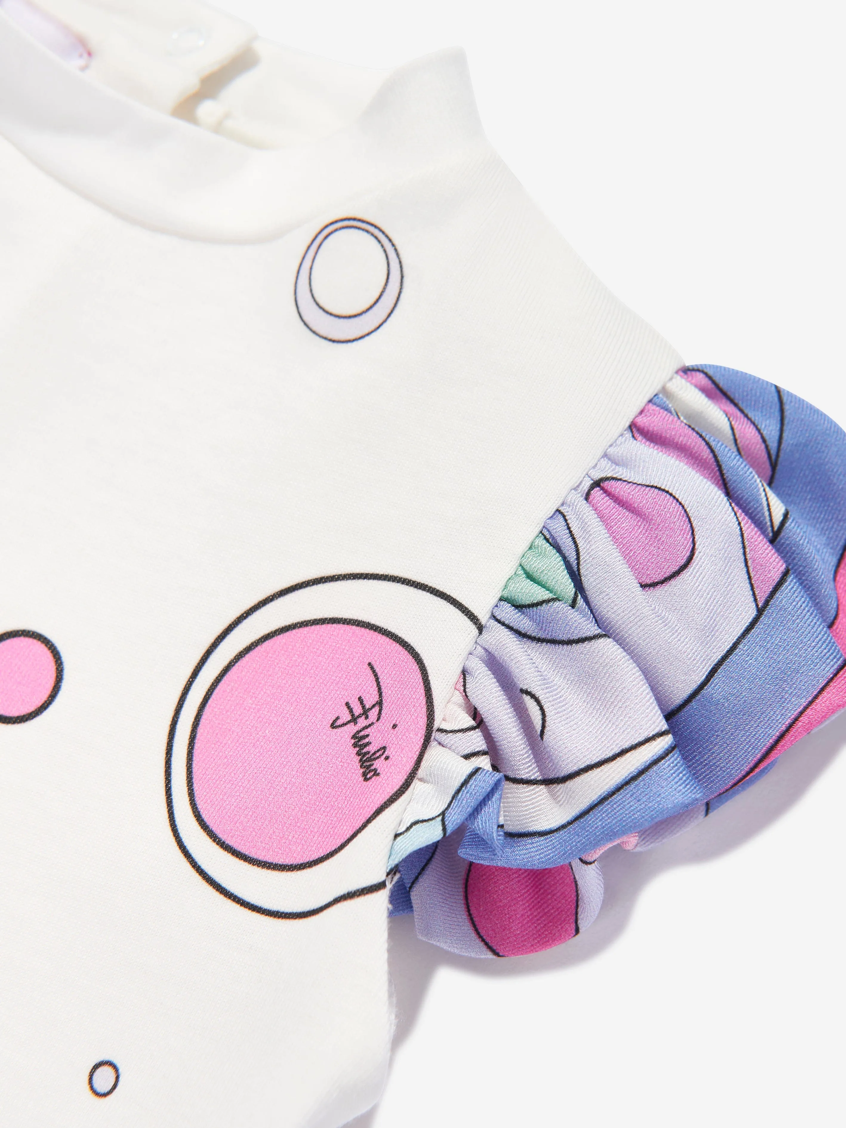 Baby Girls Fontane Jersey Top in Ivory