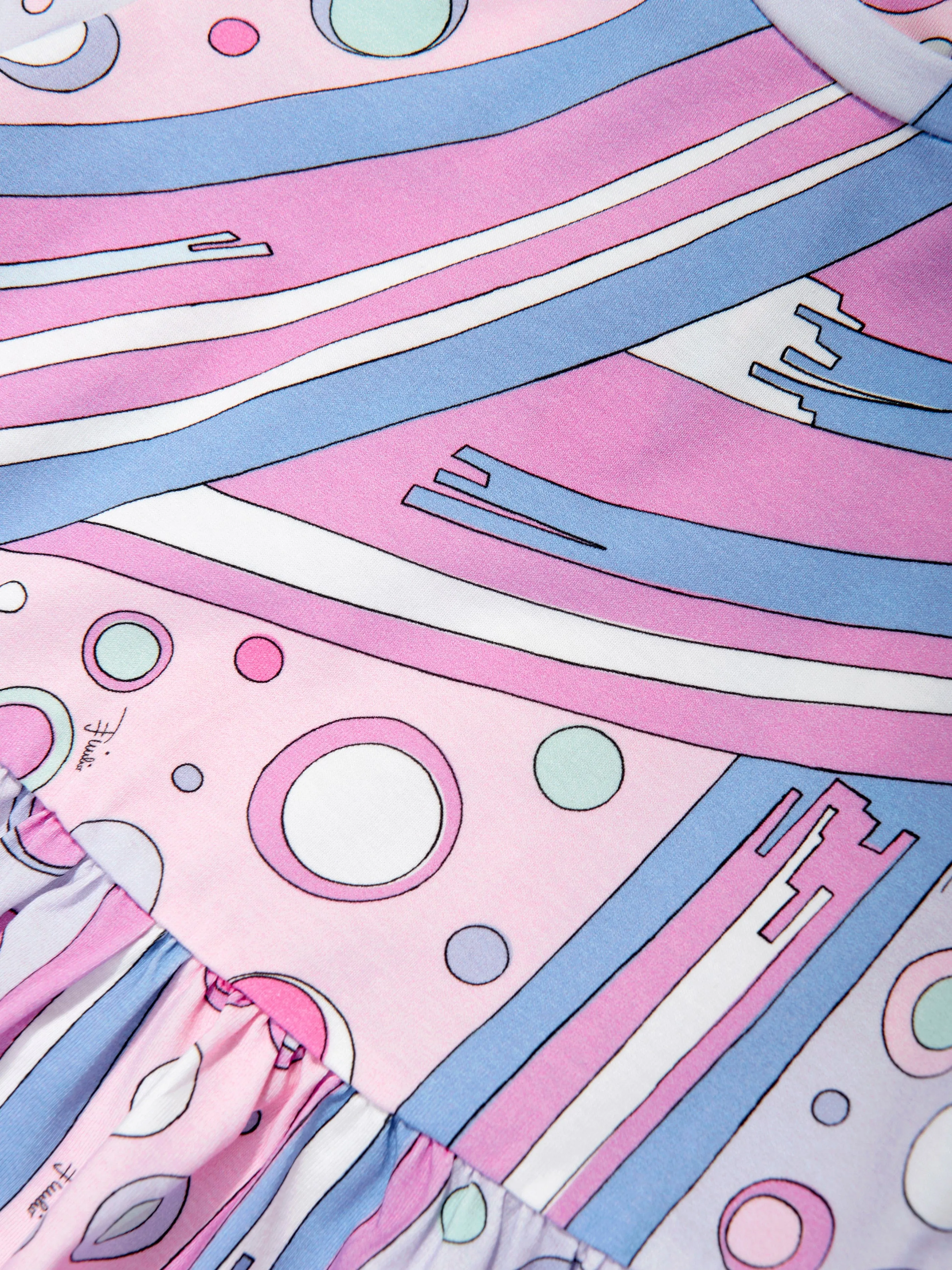 Baby Girls Fontane Print Dress in Pink