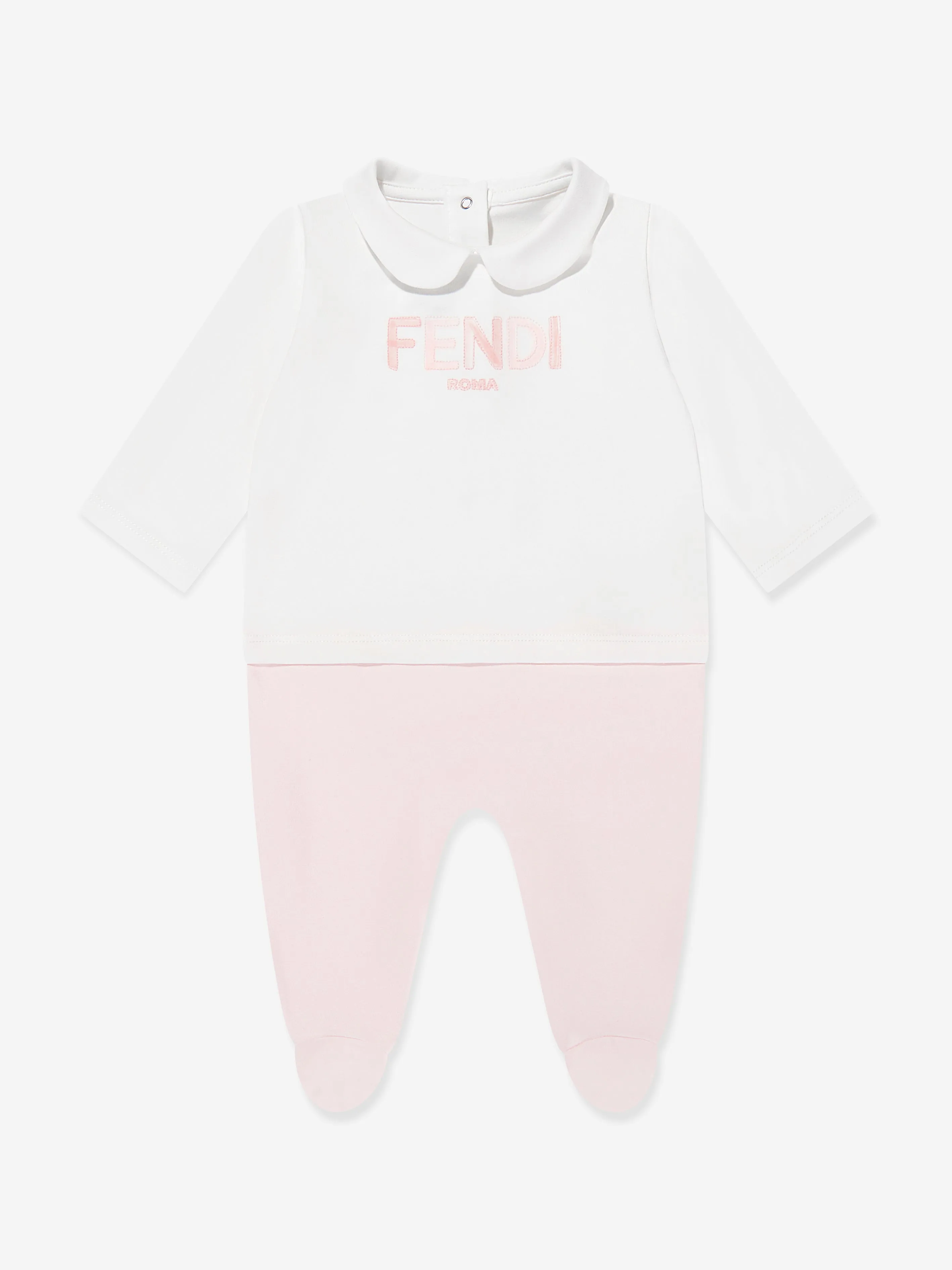 Baby Girls Logo Babygrow Set in Pink