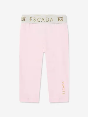 Baby Girls Logo Leggings in Pink