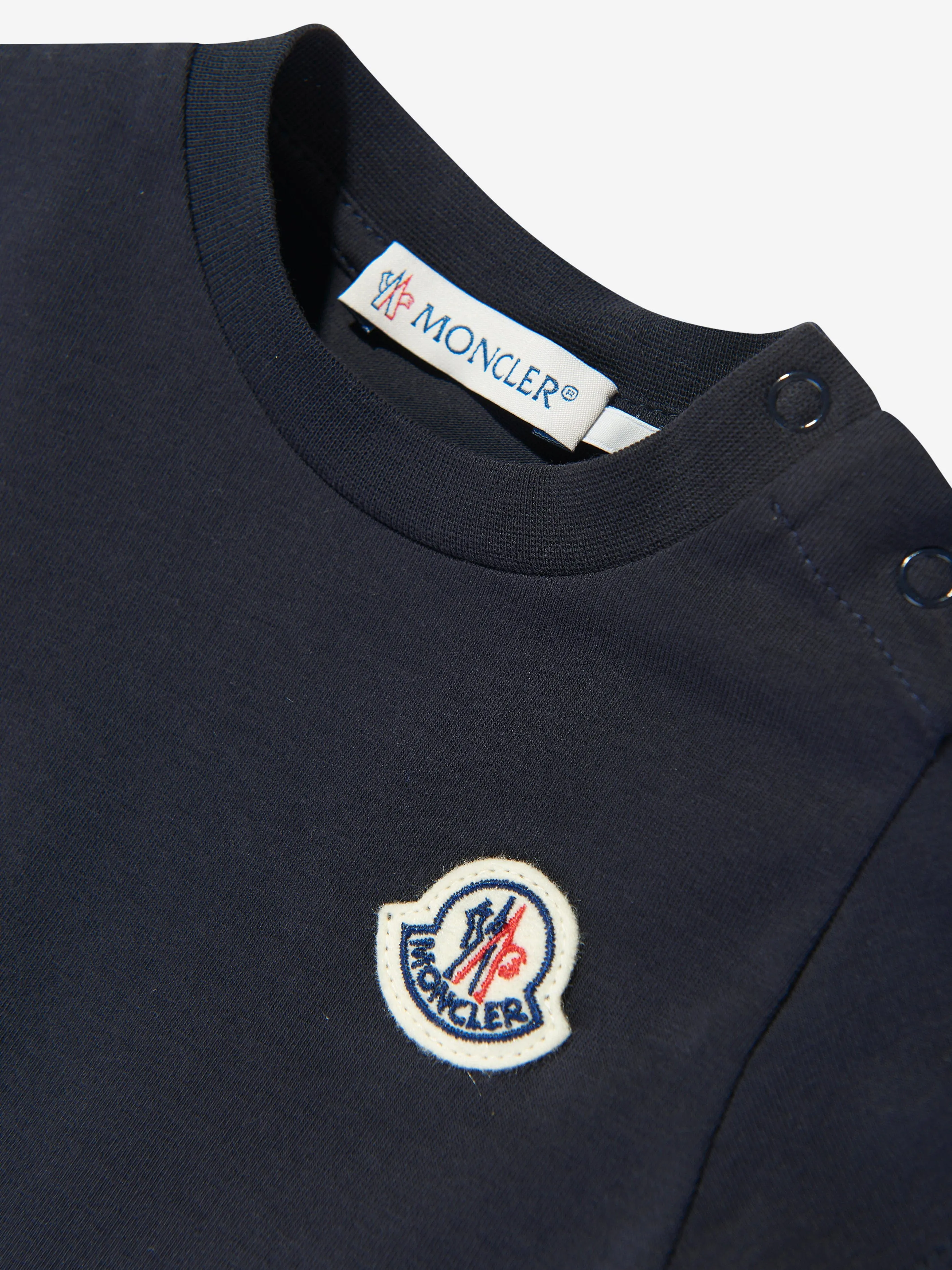 Baby Girls Logo Ruffle Dress in Navy