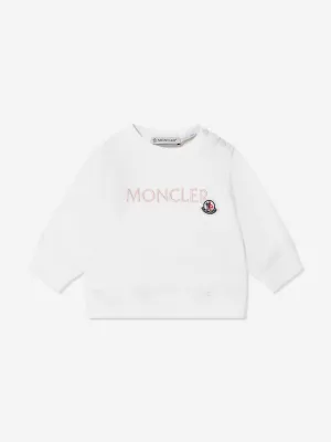 Baby Girls Logo Sweatshirt in Ivory