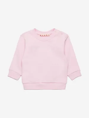 Baby Girls Logo Sweatshirt in Pink