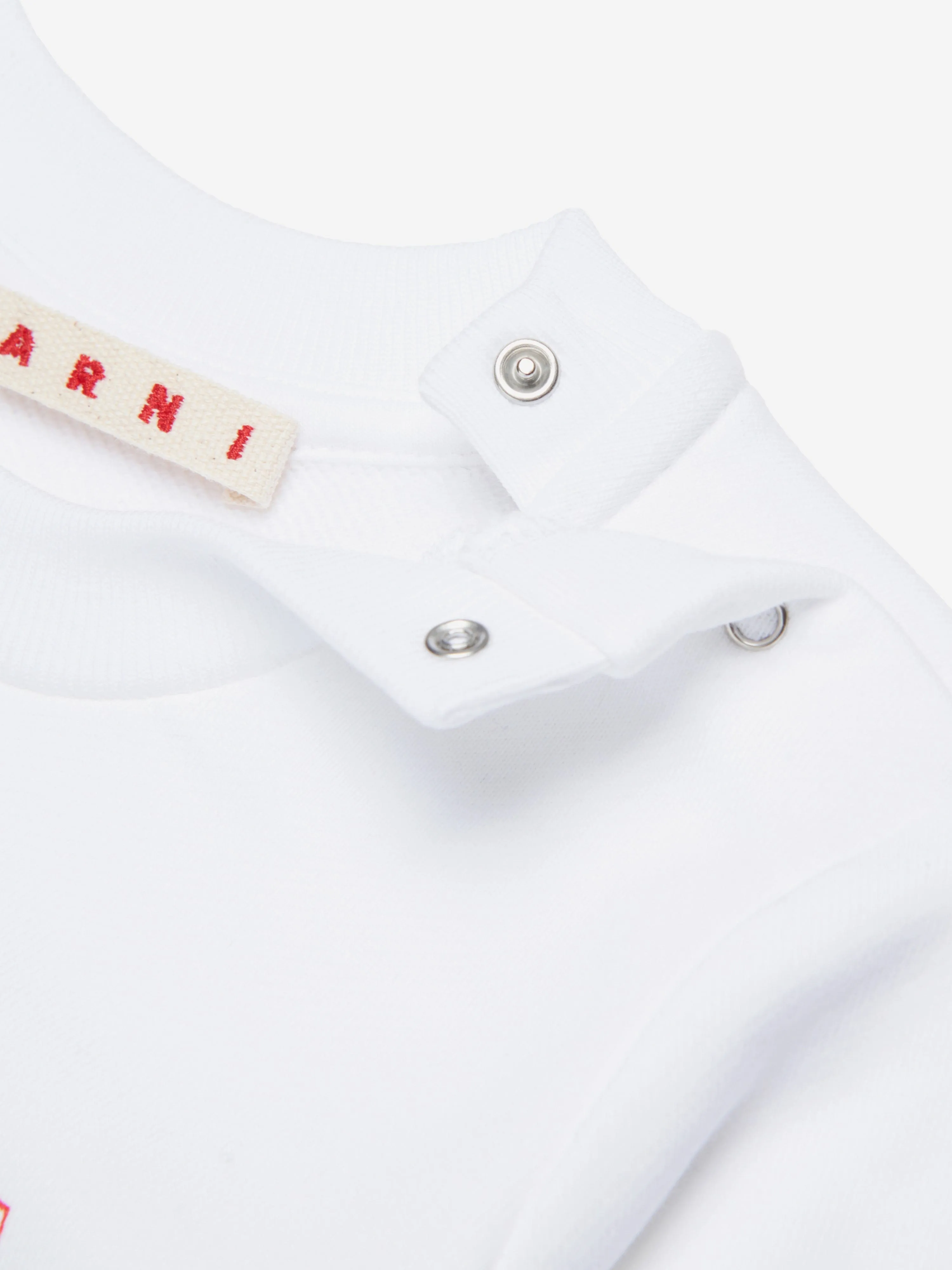 Baby Girls Logo Sweatshirt in White