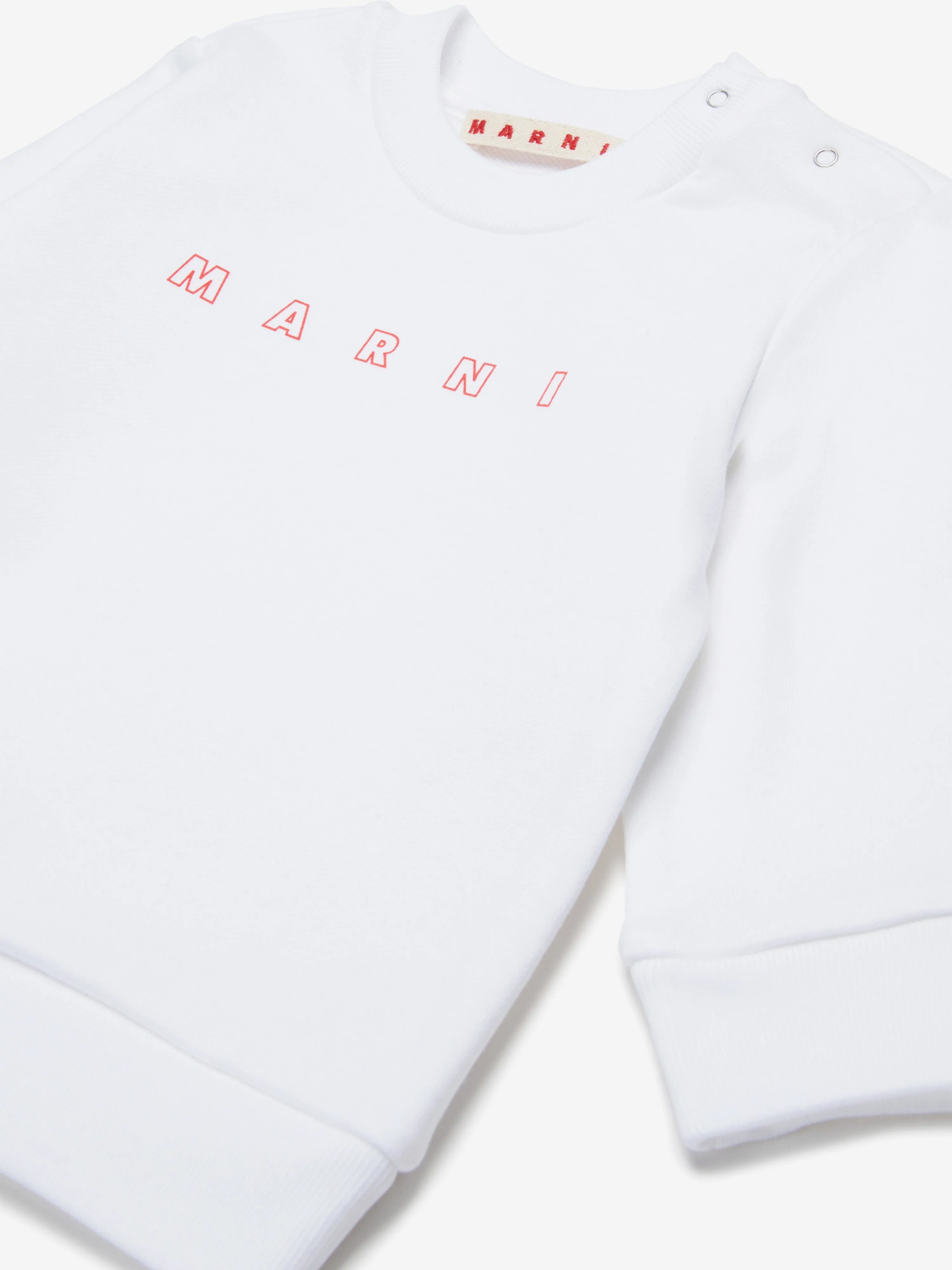 Baby Girls Logo Sweatshirt in White