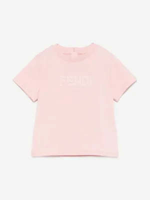 Baby Girls Logo T-Shirt in Pink