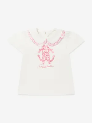 Baby Girls Logo T-Shirt in White