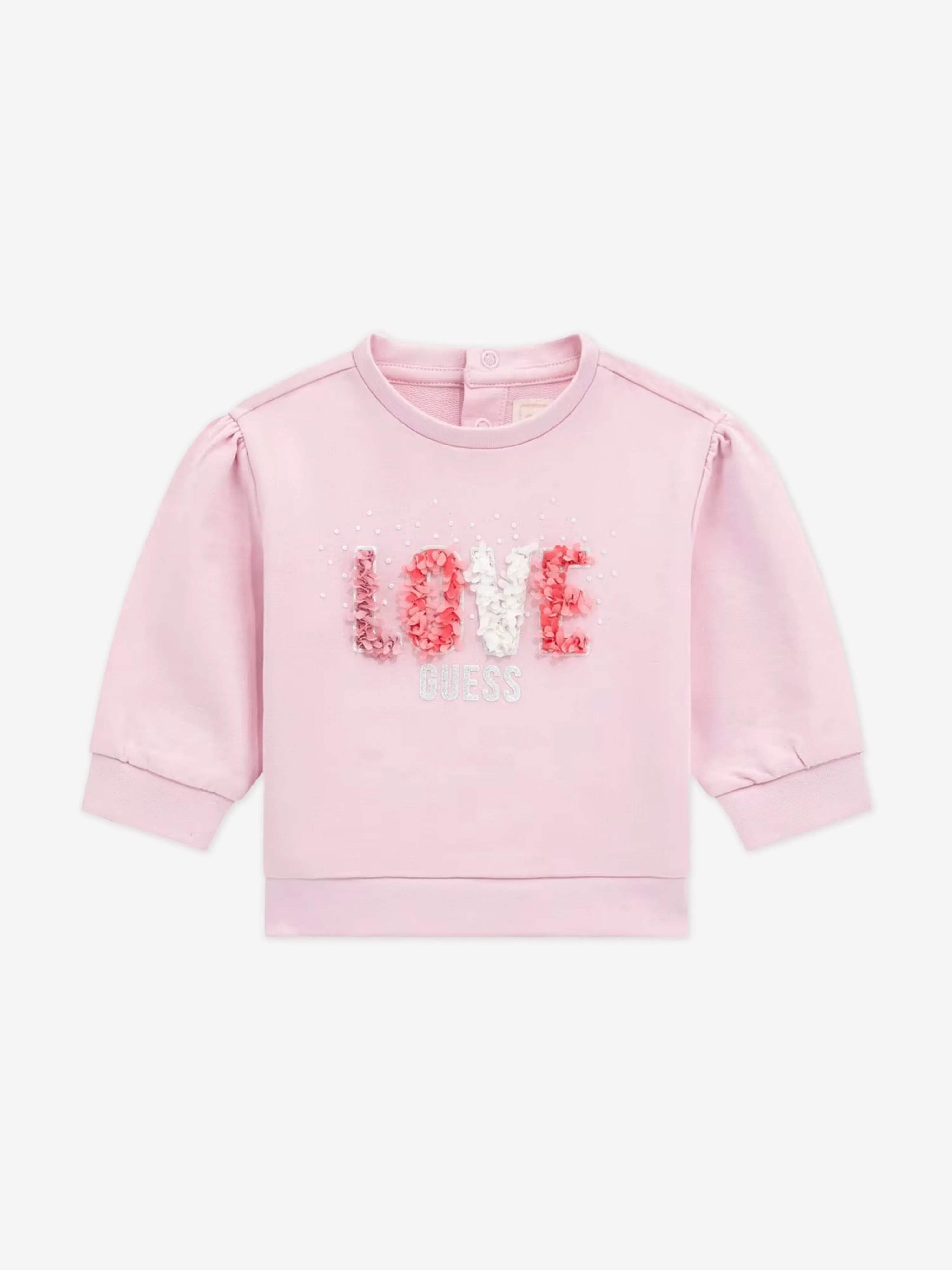 Baby Girls Love Tracksuit in Pink
