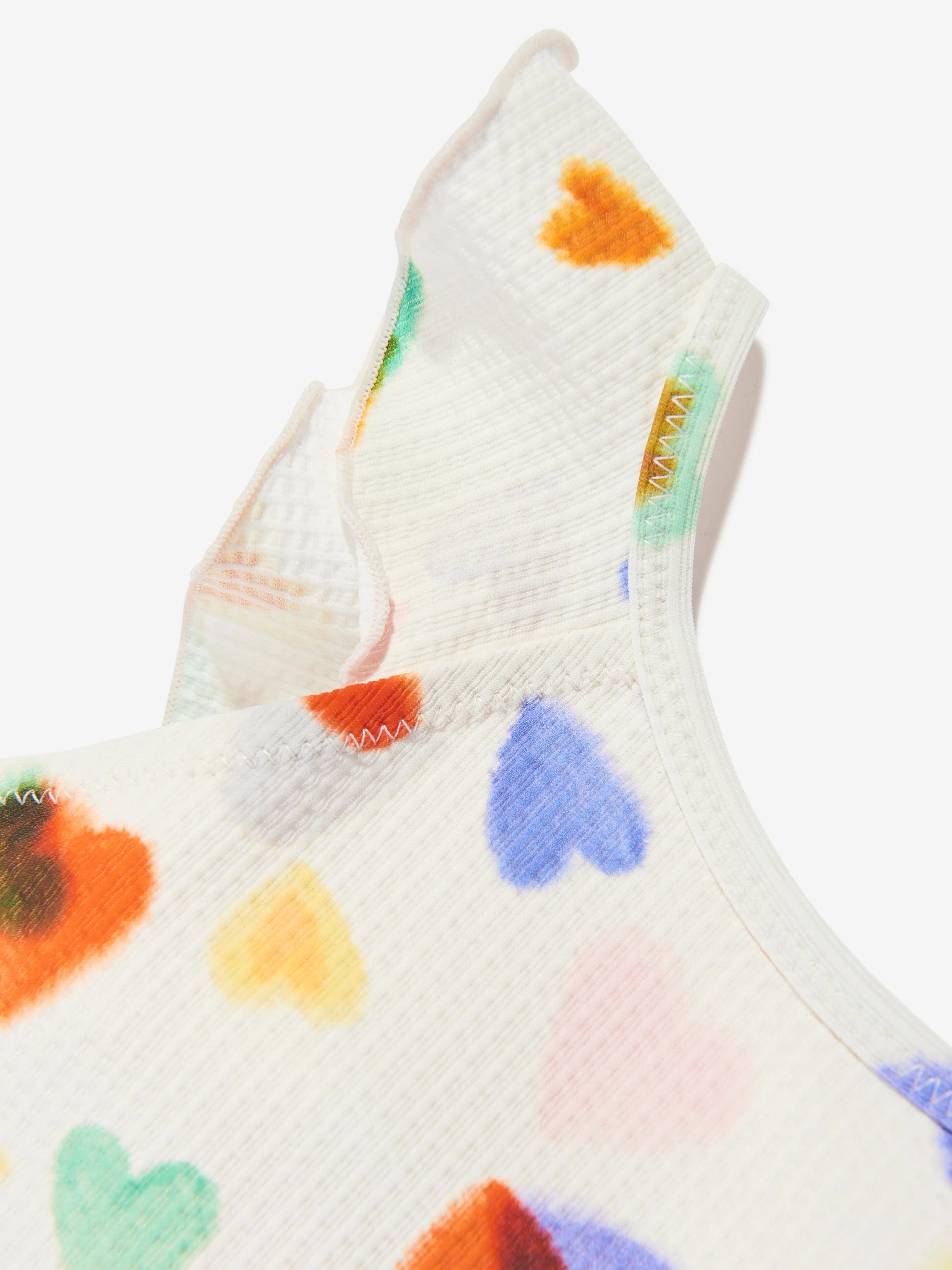 Baby Girls Nalani Rainbow Hearts Swimsuit in Ivory (UPF50 )