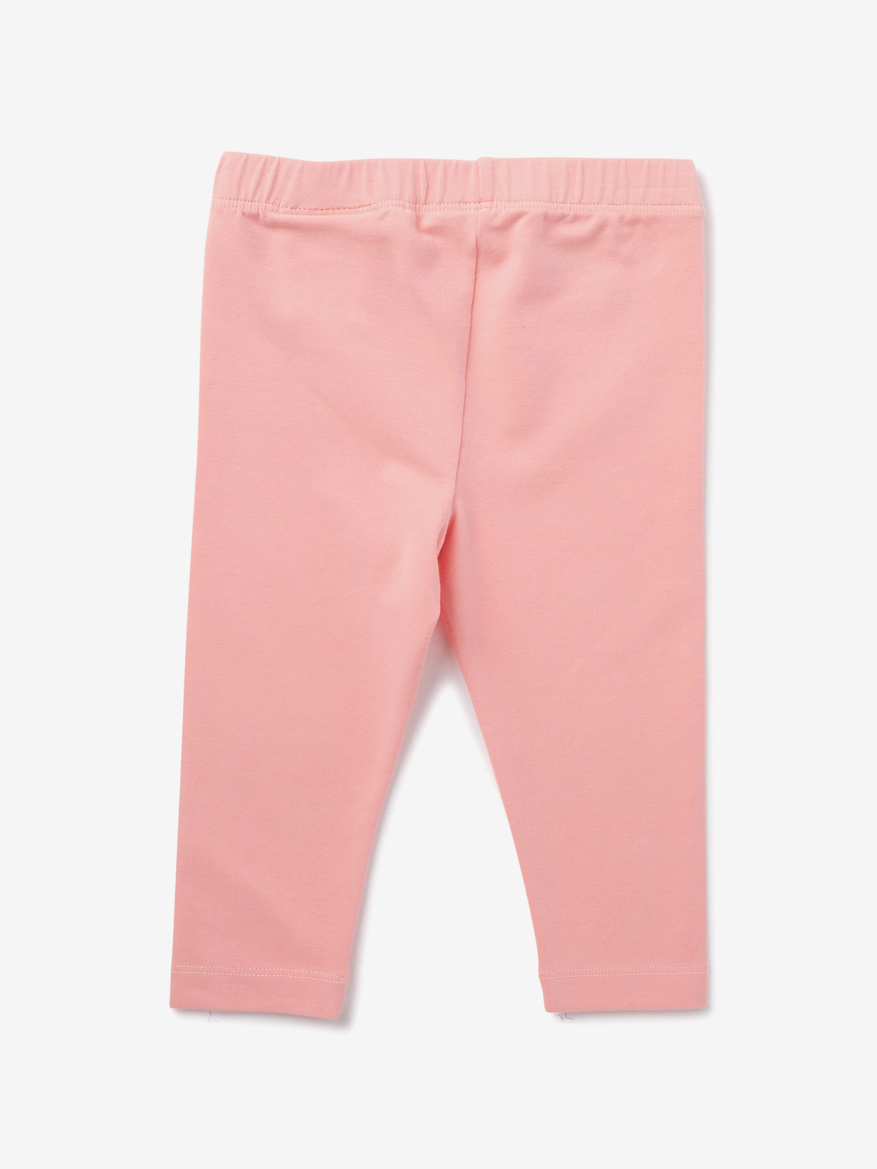 Baby Girls Off Stamp Clear Leggings in Pink