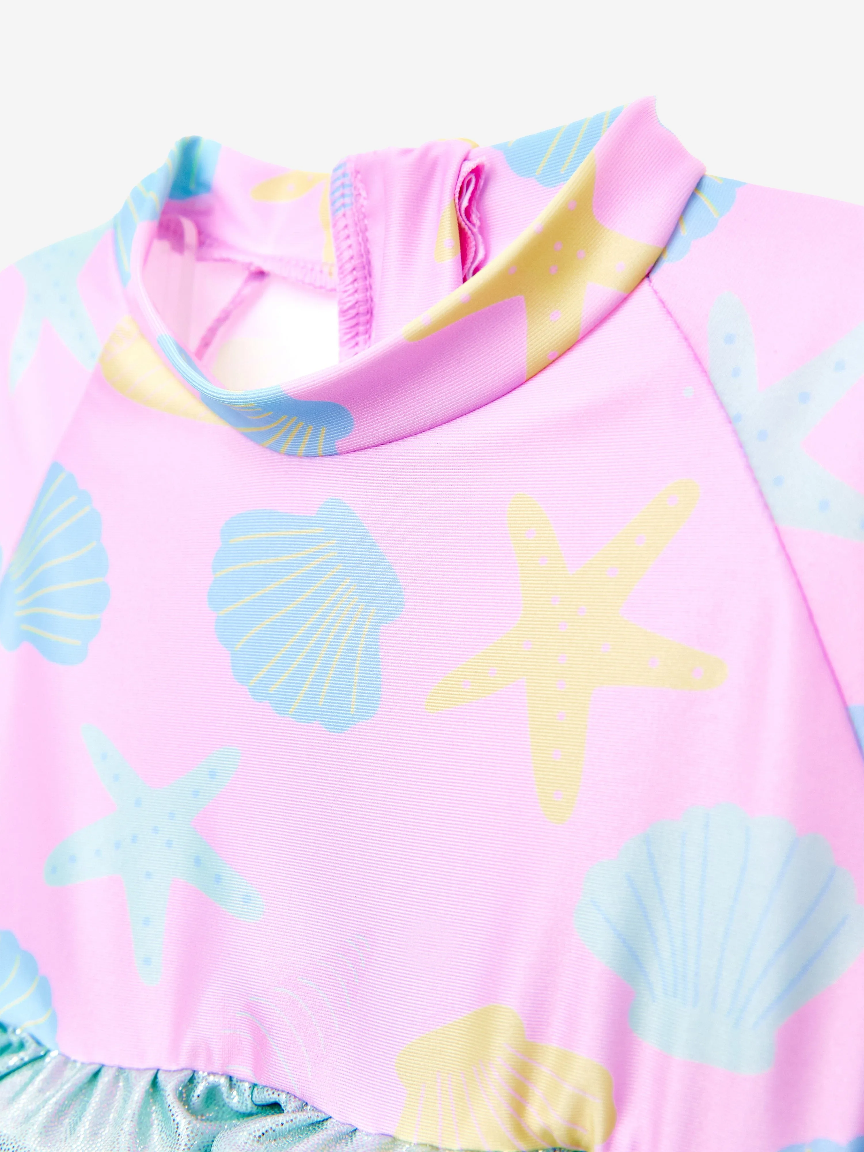 Baby Girls Seashell Float Suit in Pink (UPF50 )