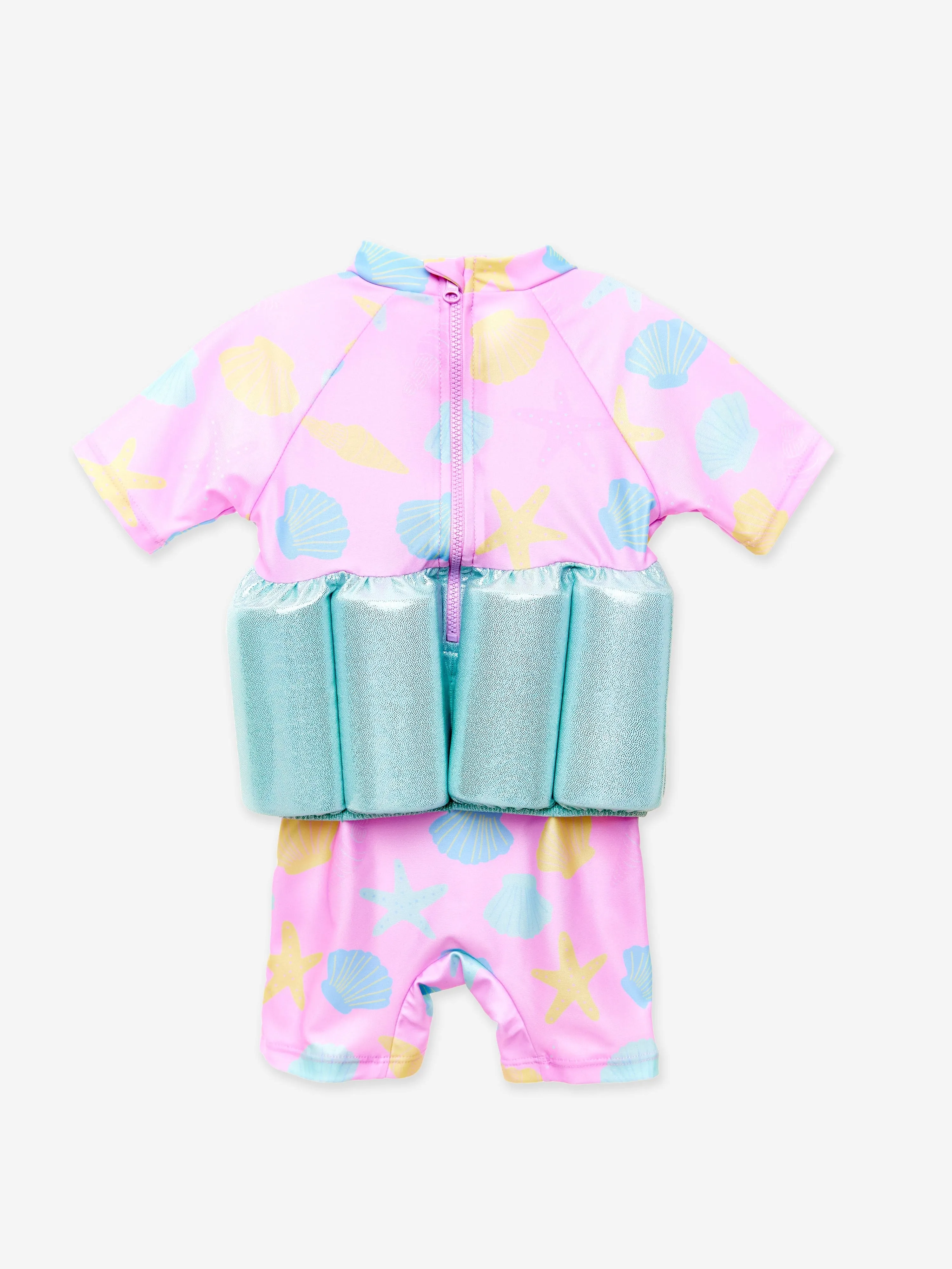 Baby Girls Seashell Float Suit in Pink (UPF50 )