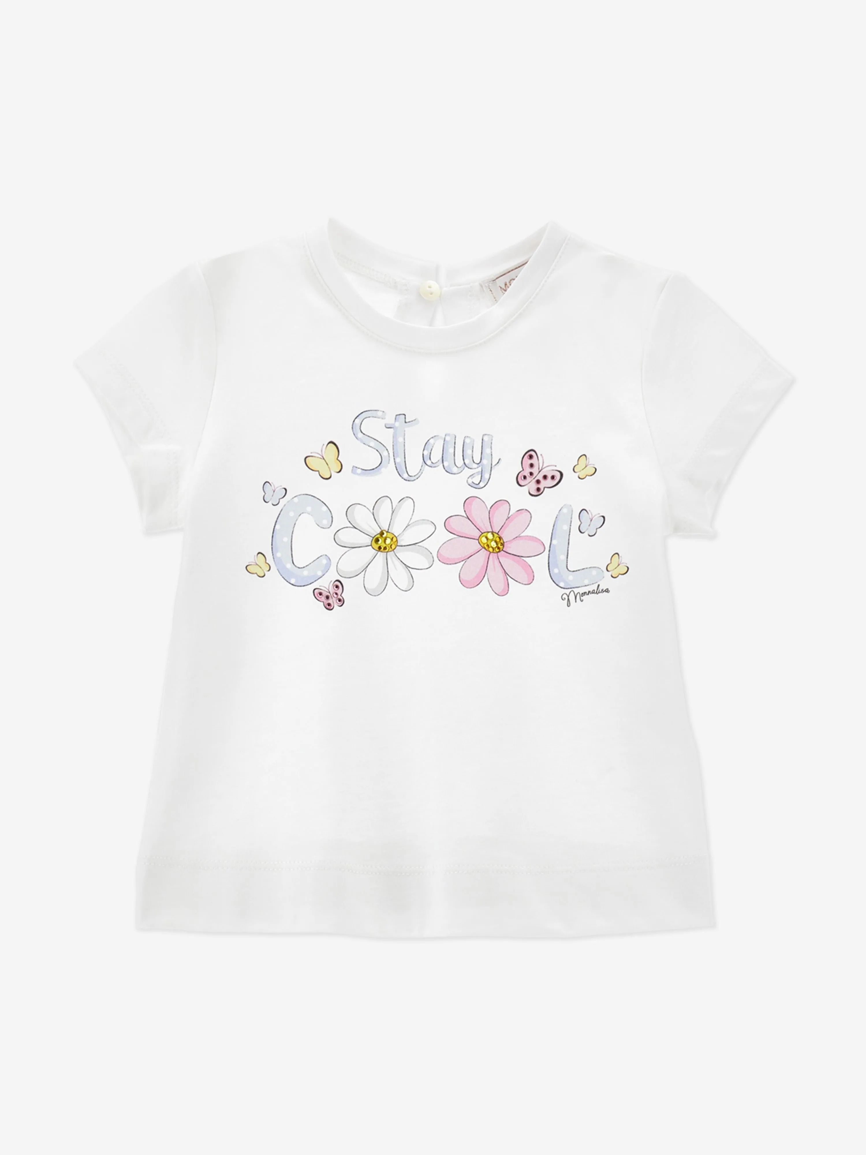 Baby Girls Stay Cool T-Shirt in White