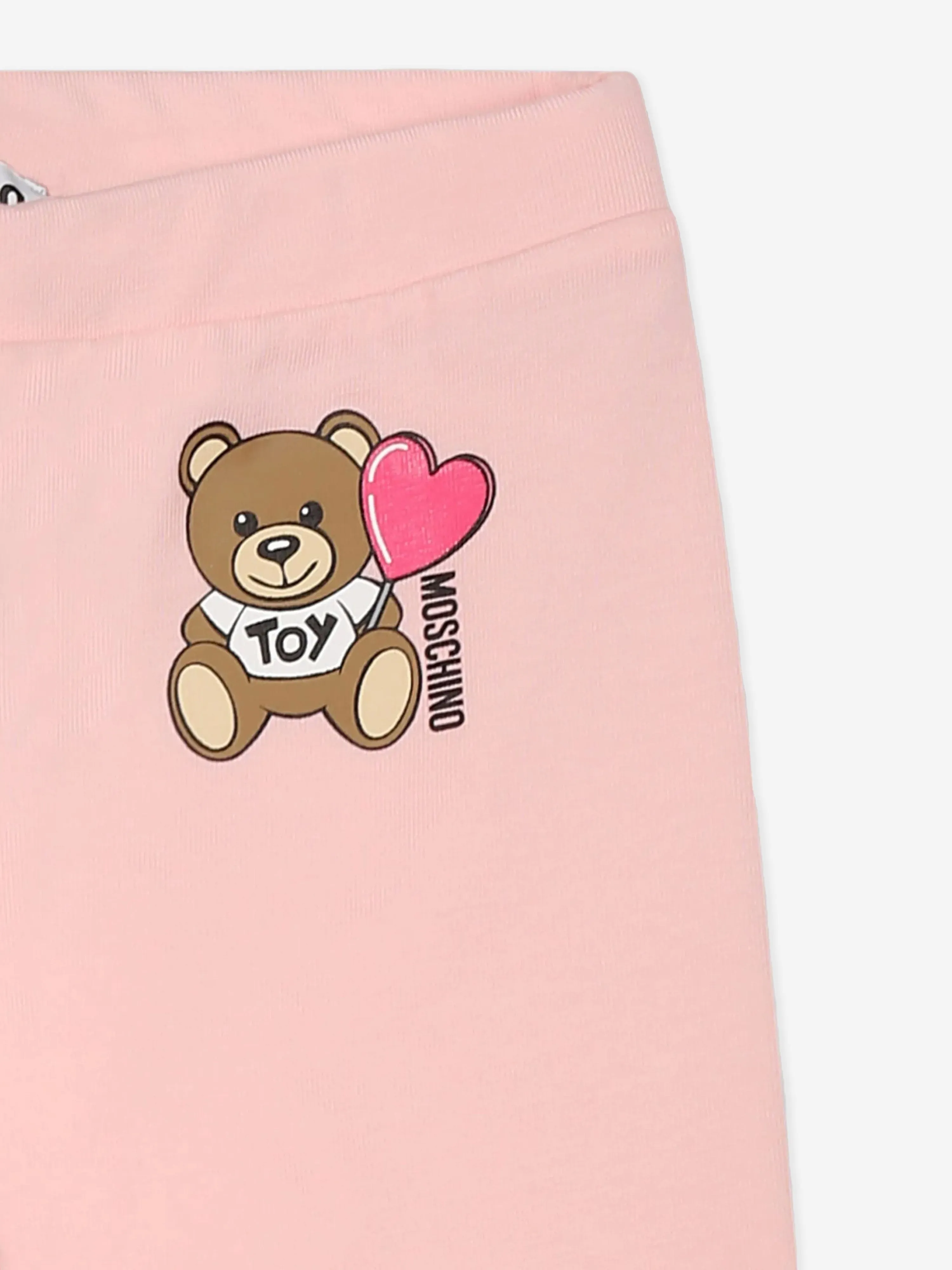 Baby Girls Teddy Bear Leggings in Pink