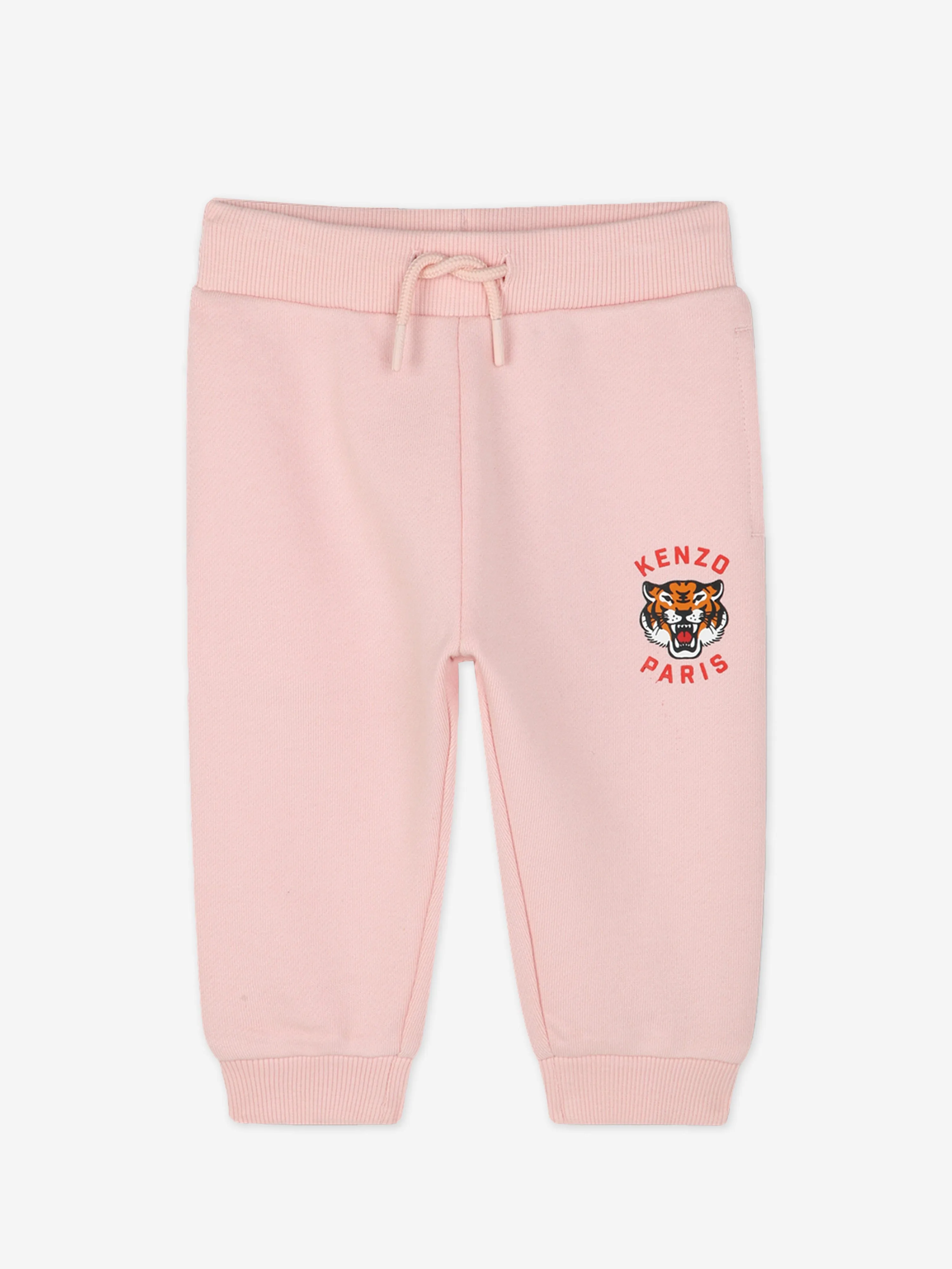 Baby Girls Tiger Logo Tracksuit in Pink