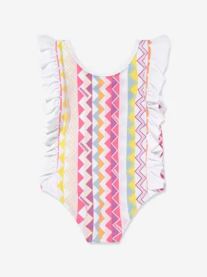 Baby Girls Zigzag Swimsuit in Multicolour