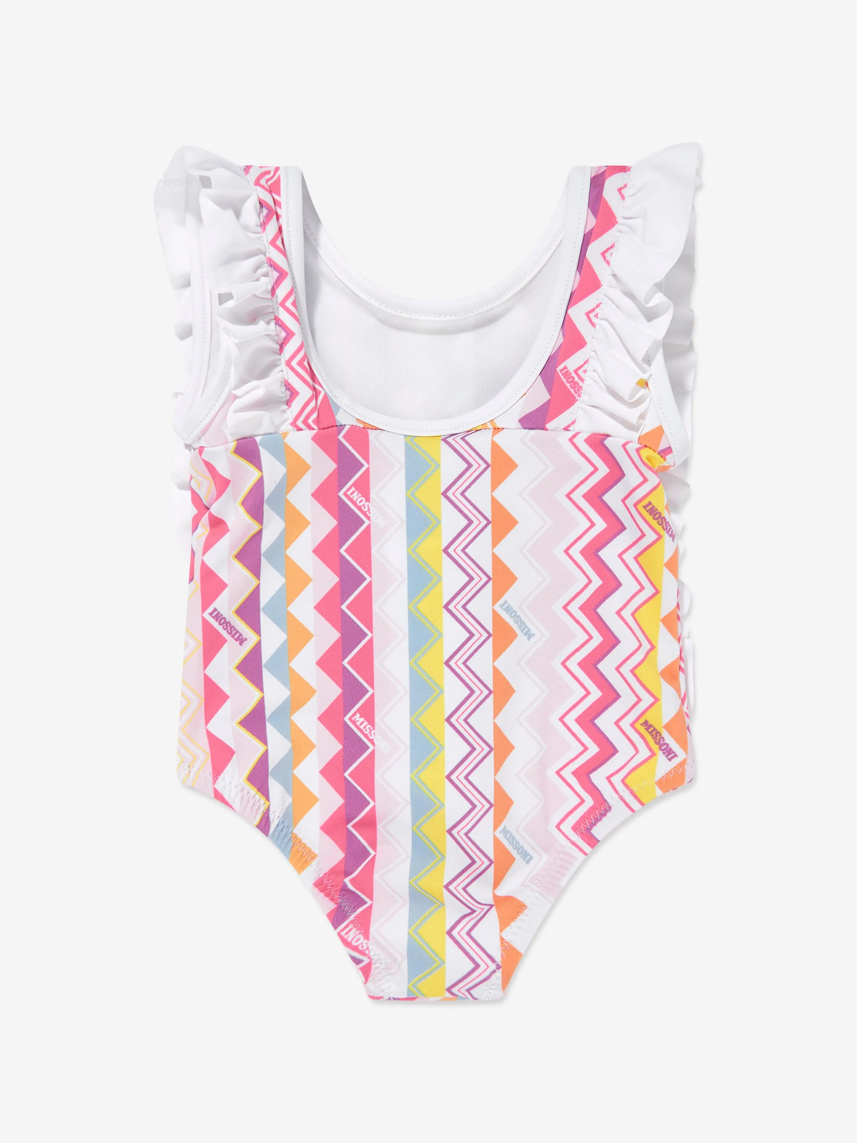 Baby Girls Zigzag Swimsuit in Multicolour