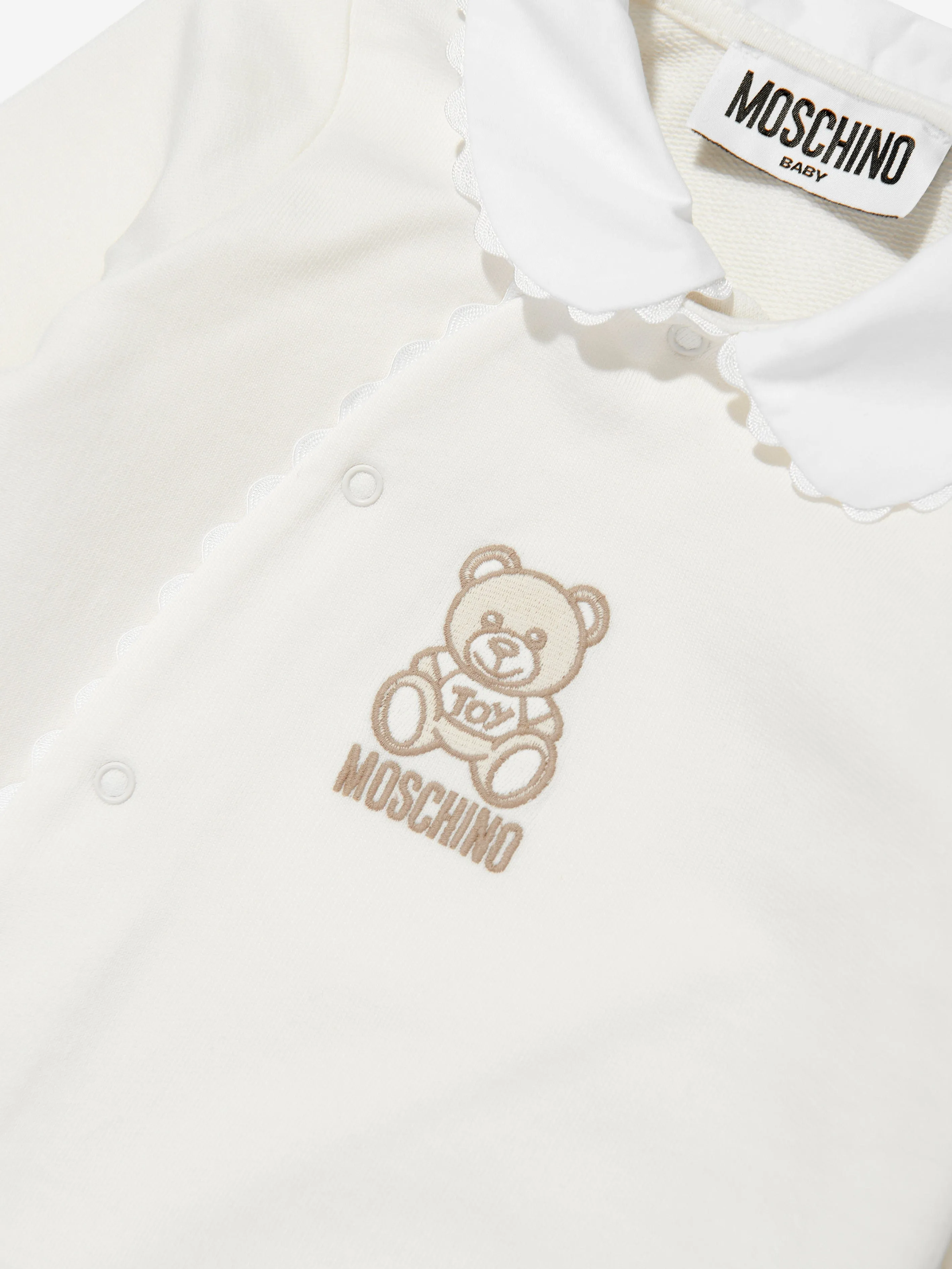 Baby Teddy Bear Babygrow in Ivory