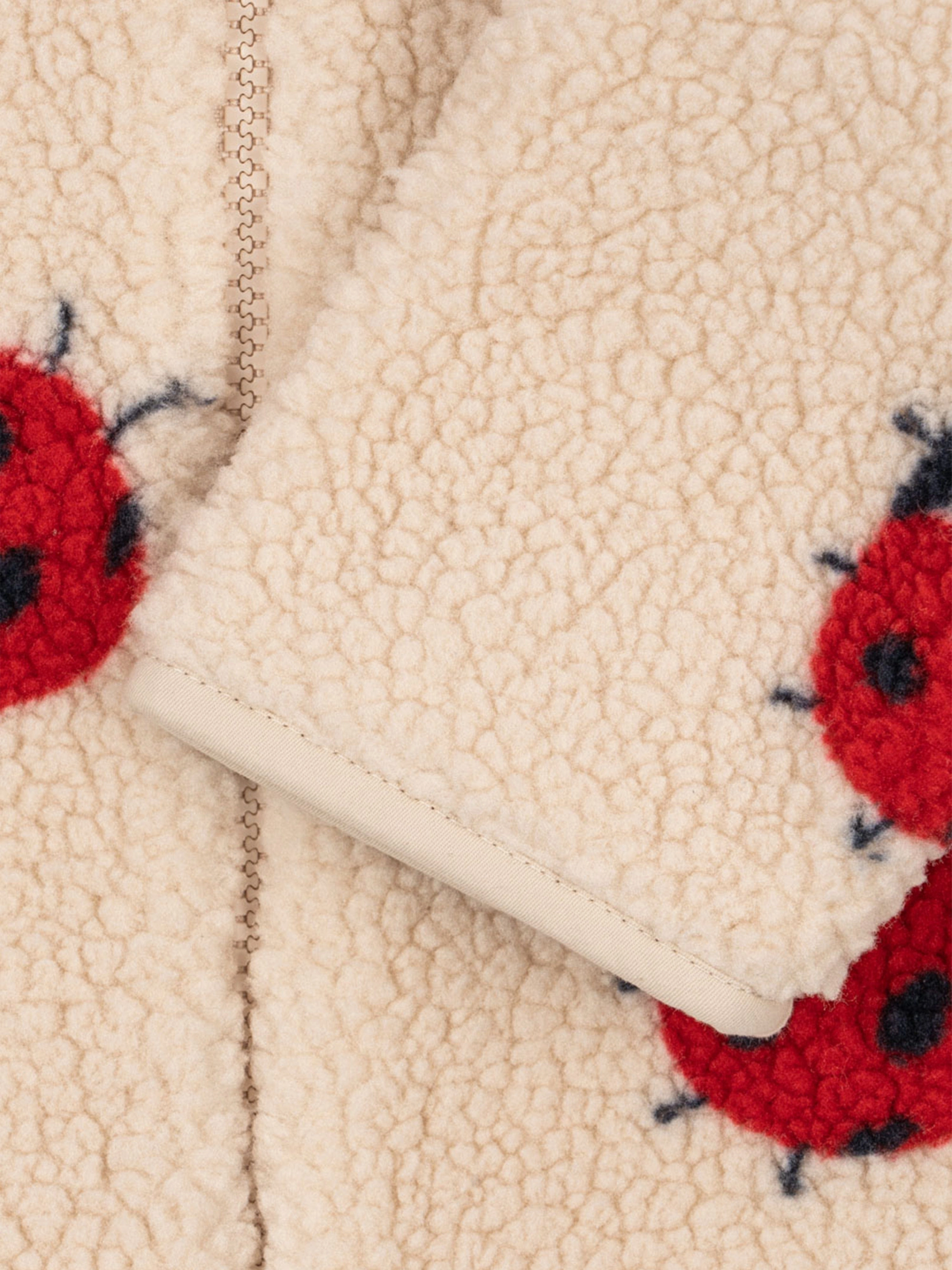 Baby Girls Jody Ladybug Onesie in Beige