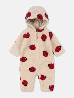Baby Girls Jody Ladybug Onesie in Beige