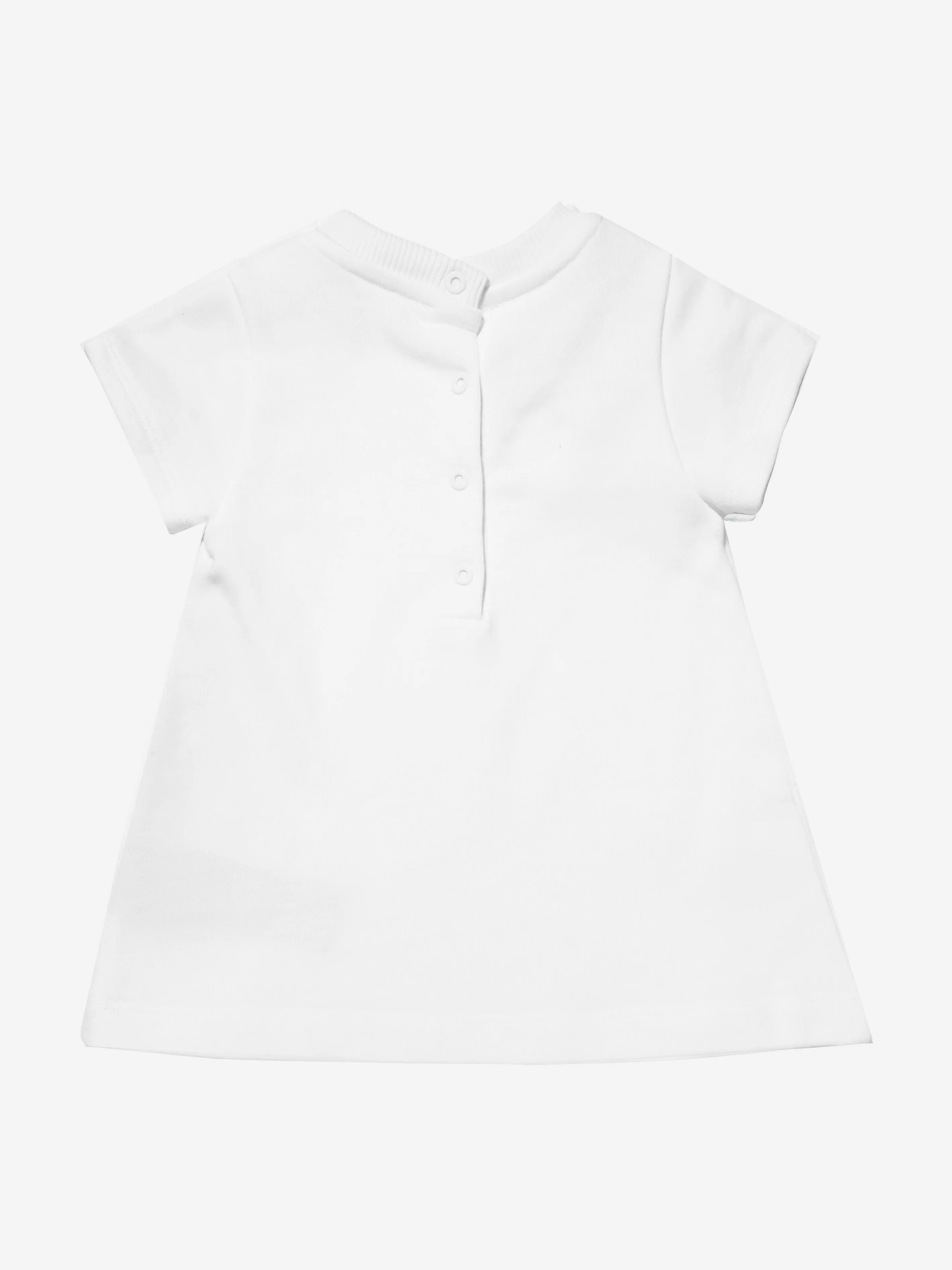 Balmain Baby Girls Logo T-Shirt Dress in White