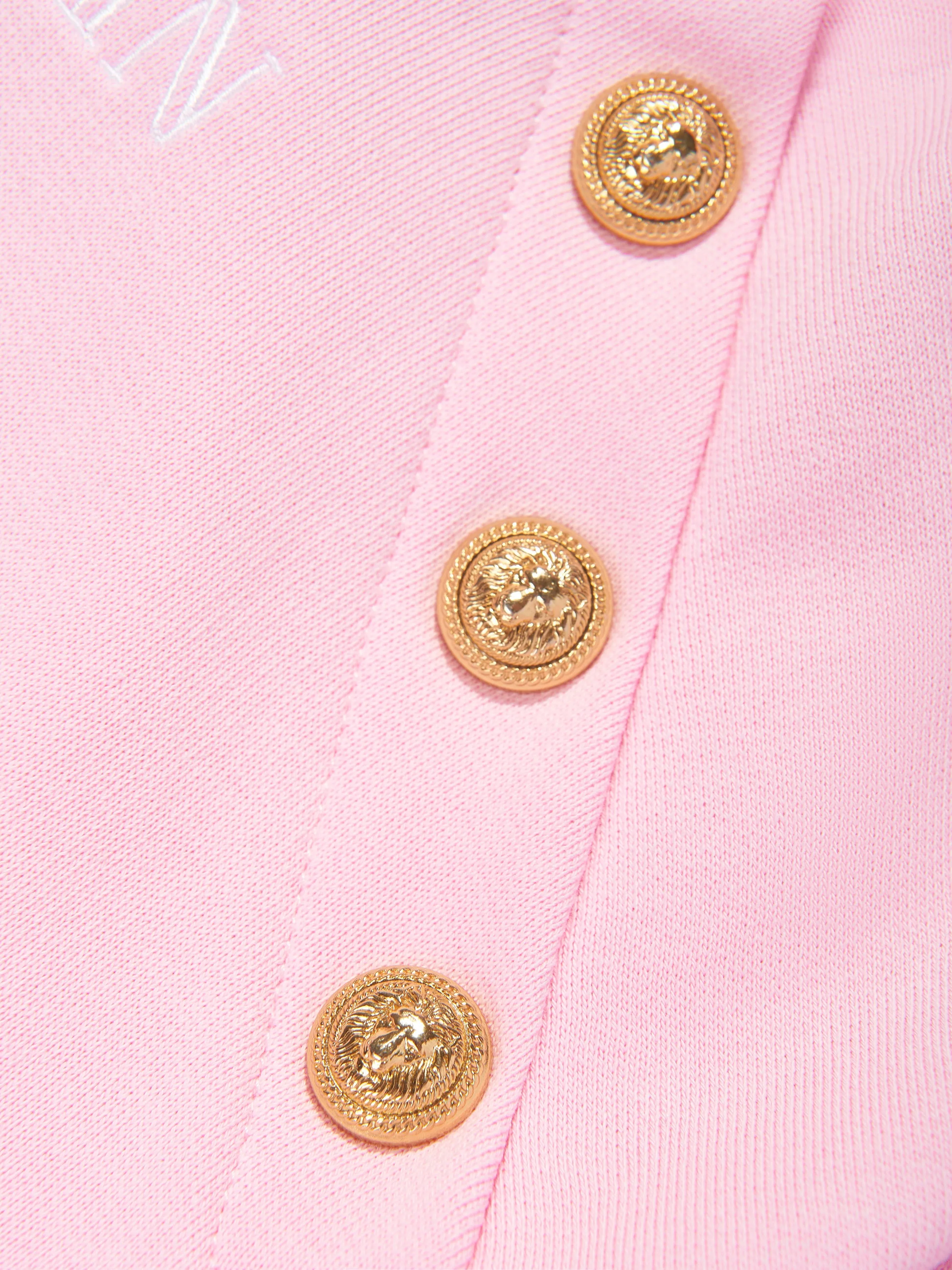 Balmain Girls Logo Hoodie in Pink