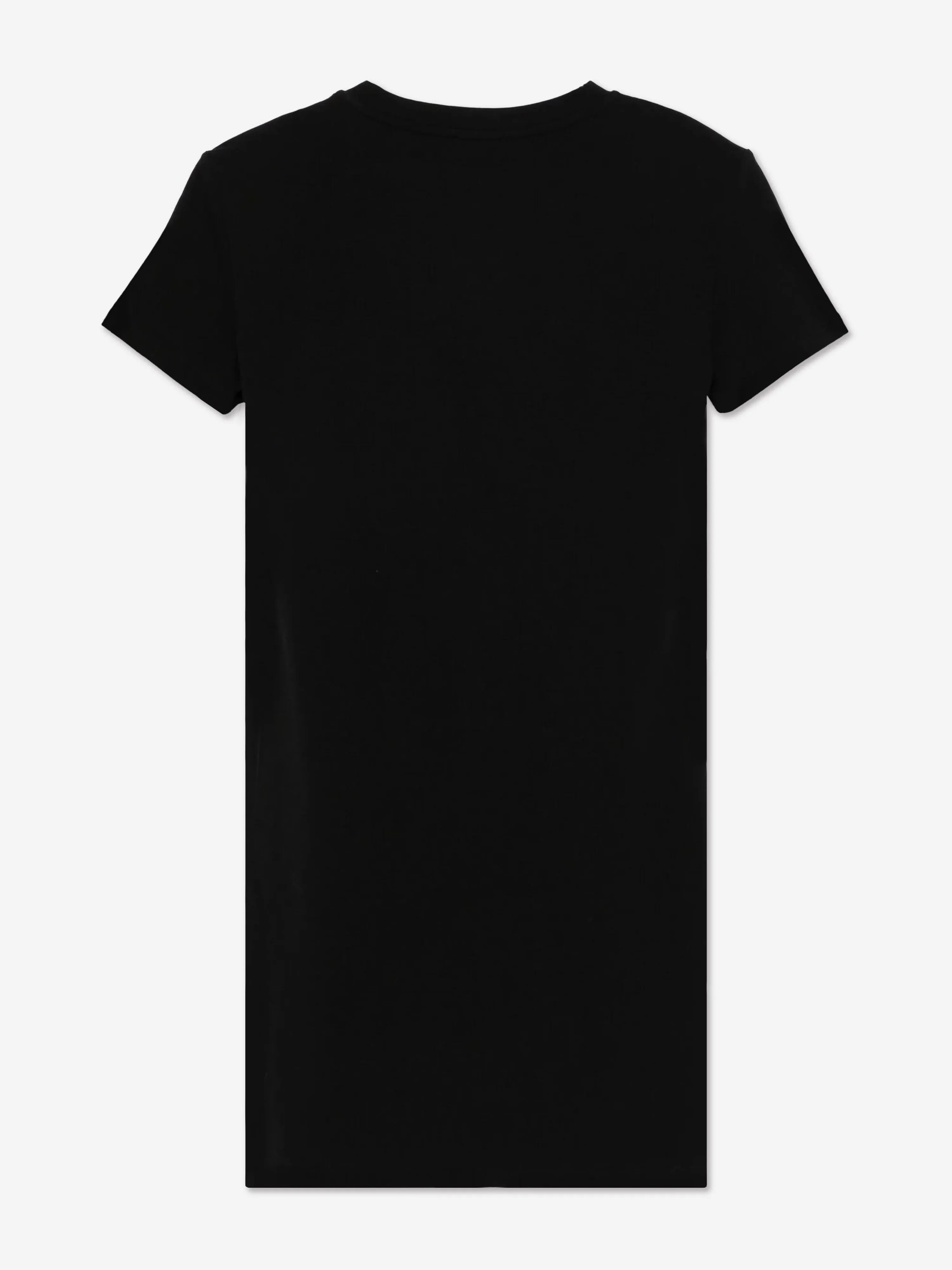 Balmain Girls Logo Jersey Dress in Black