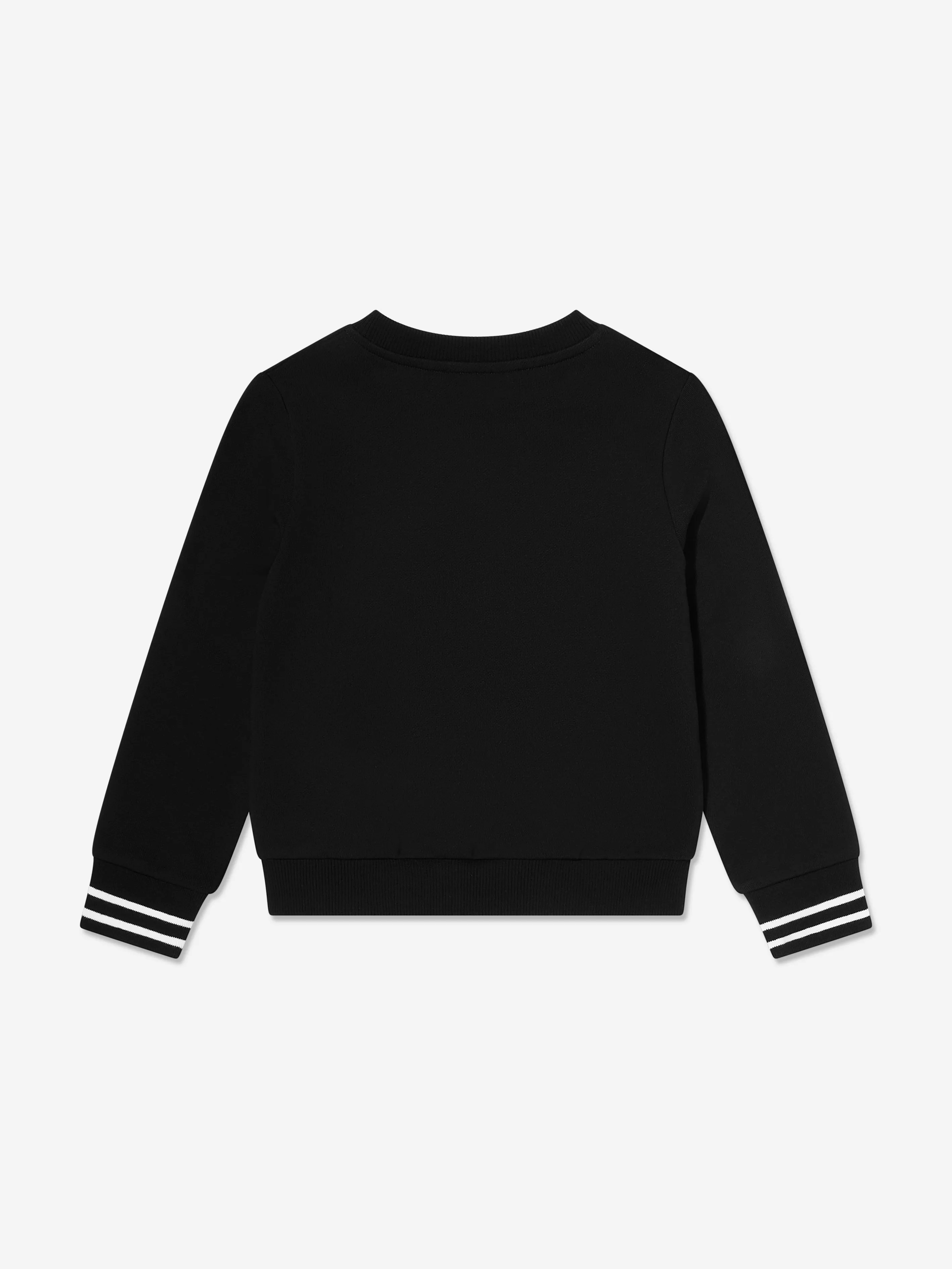 Balmain Girls Logo Sweatshirt in Black