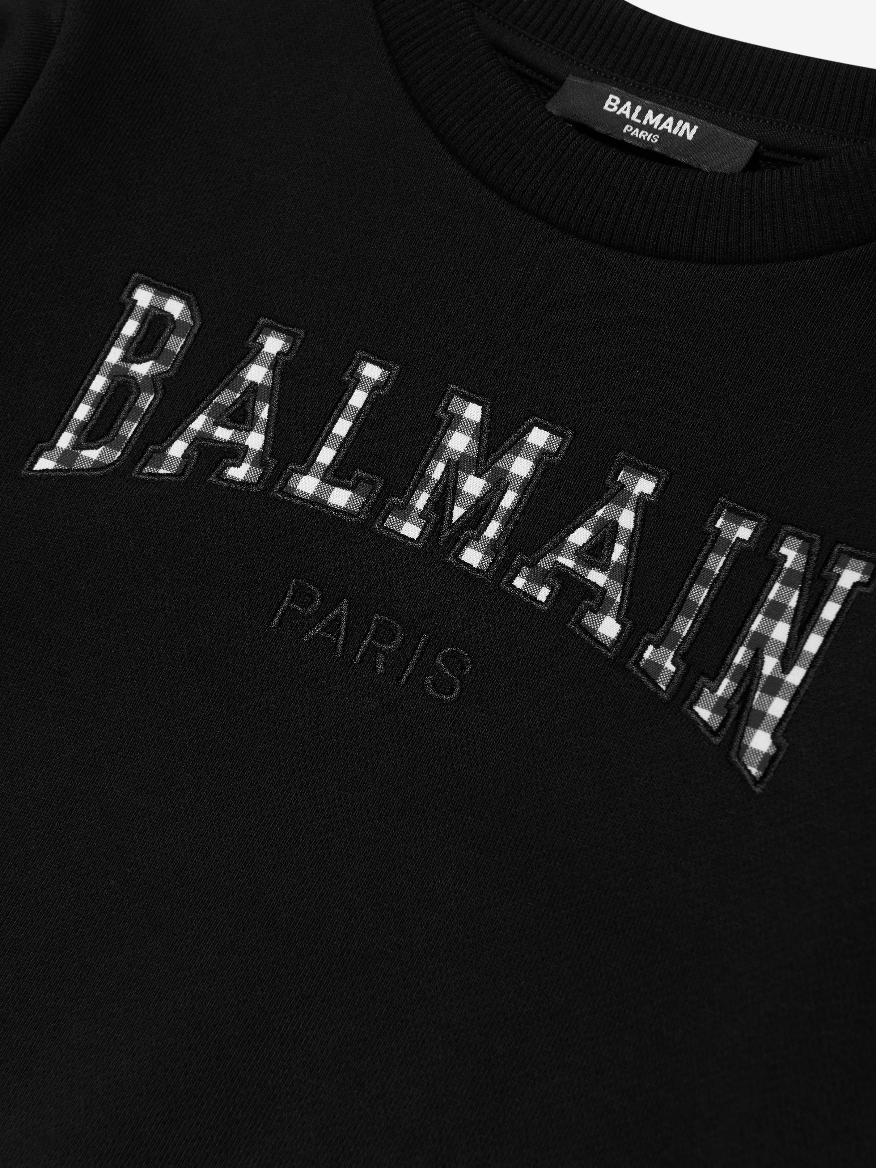 Balmain Girls Logo Sweatshirt in Black