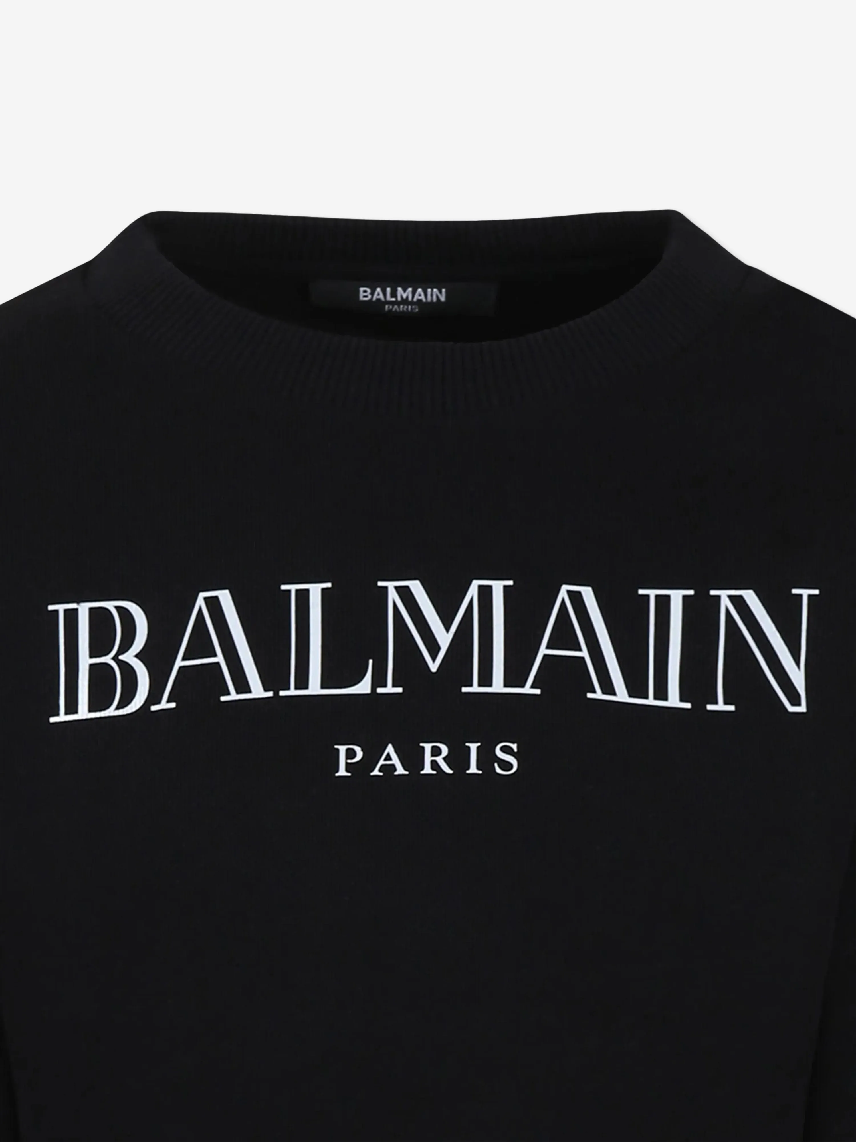 Balmain Girls Logo Sweatshirt in Black