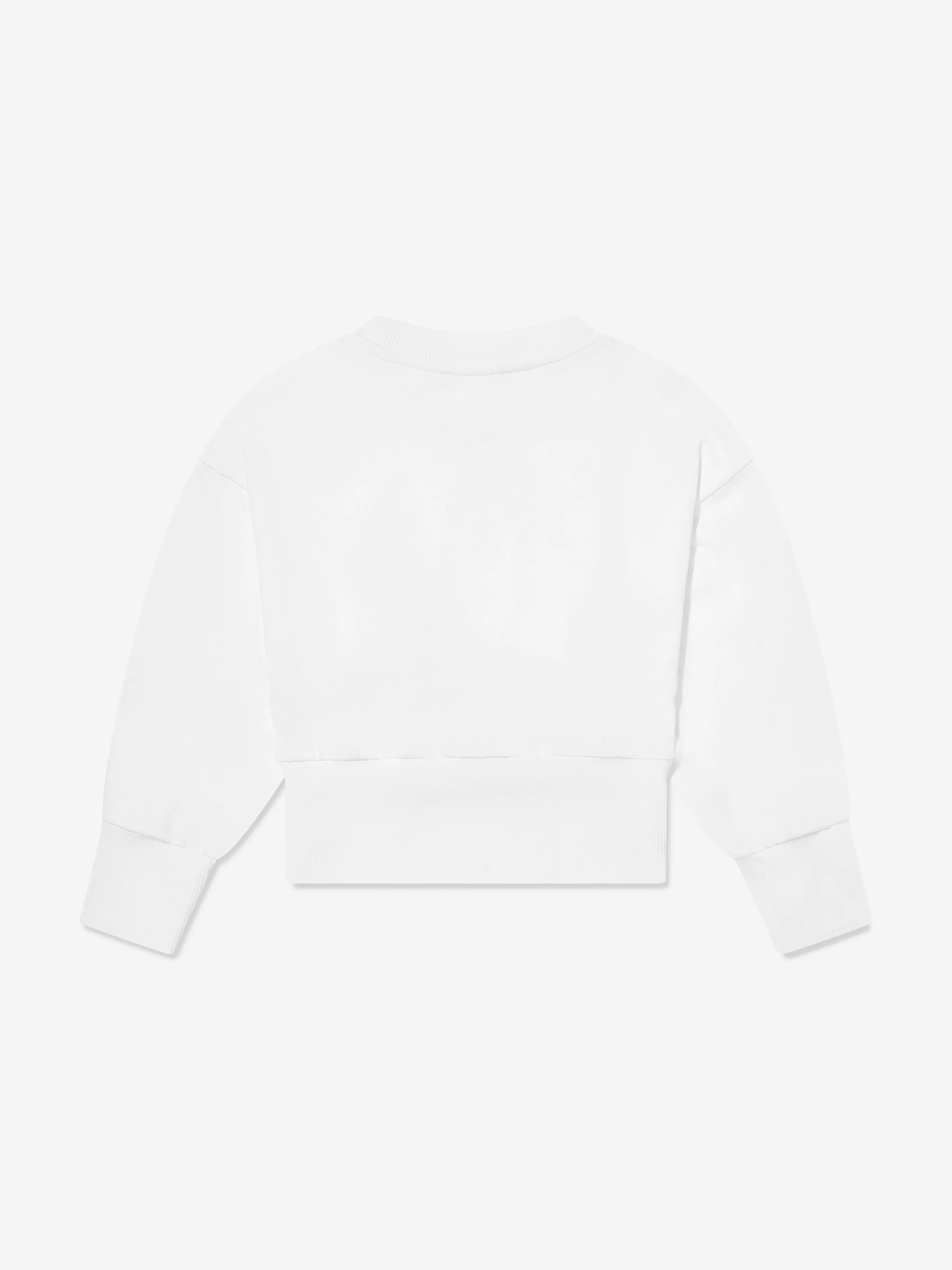 Balmain Girls Logo Sweatshirt in White