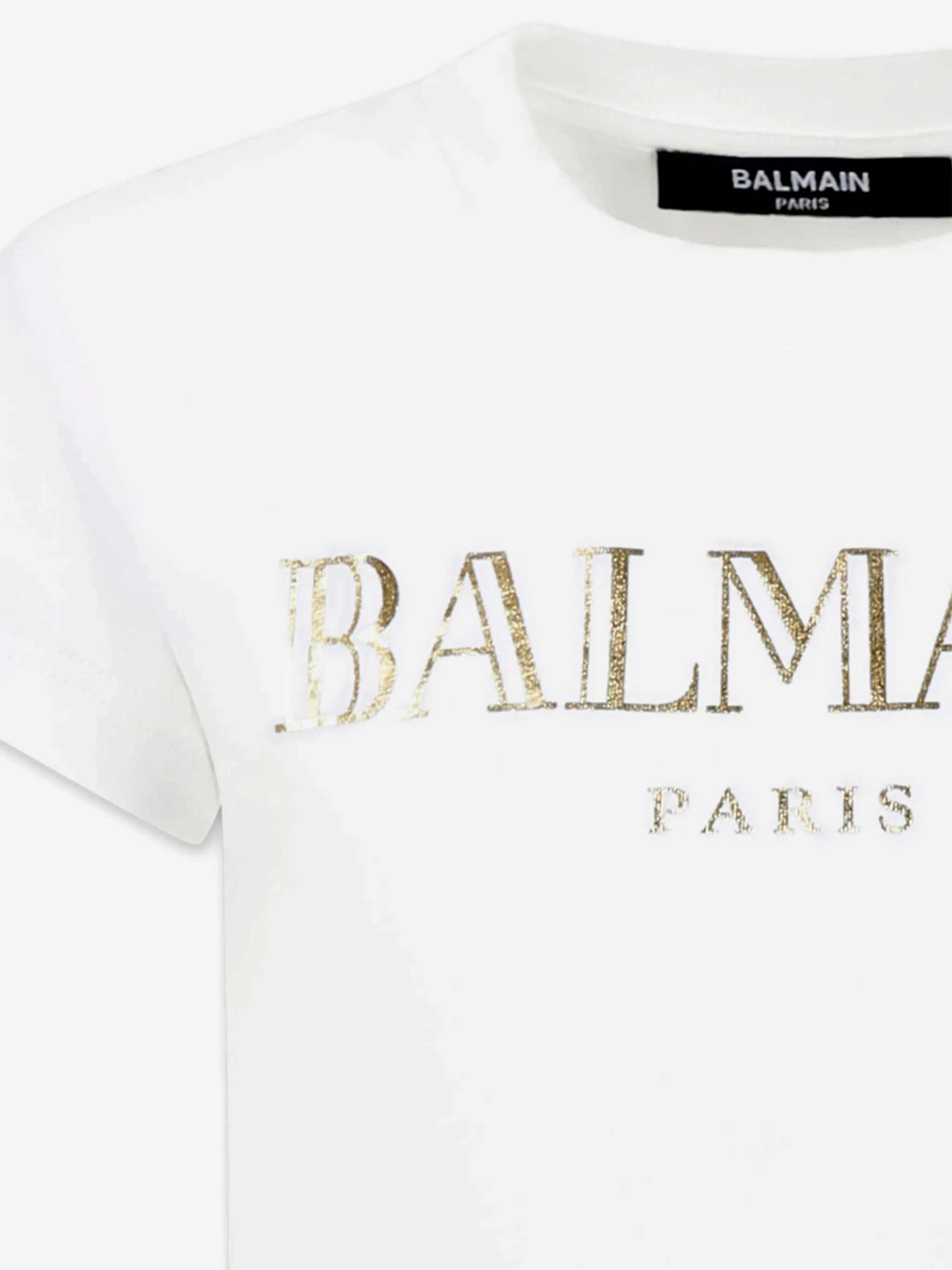 Balmain Girls Logo T-Shirt in White