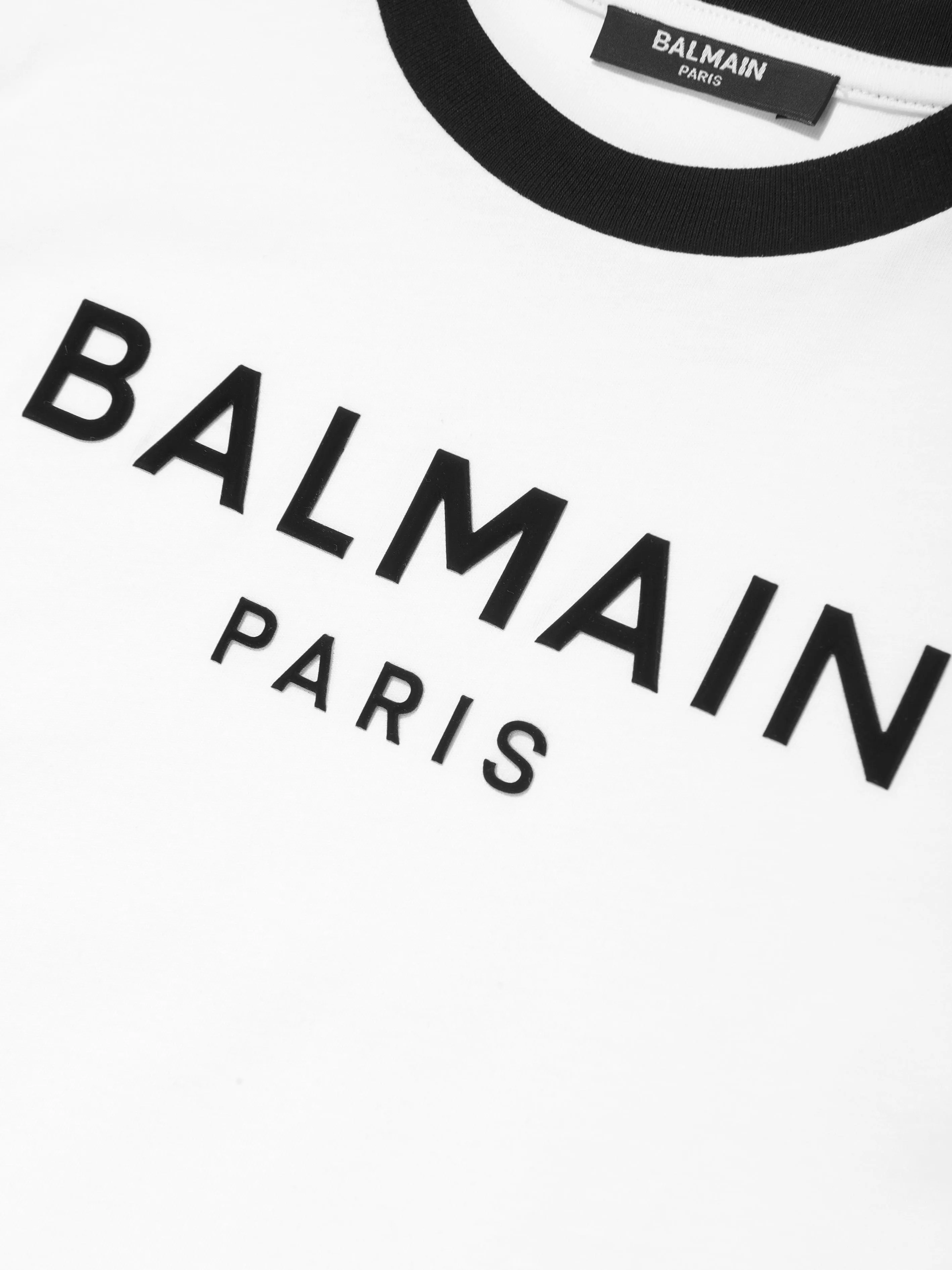 Balmain Kids Logo T-Shirt in White