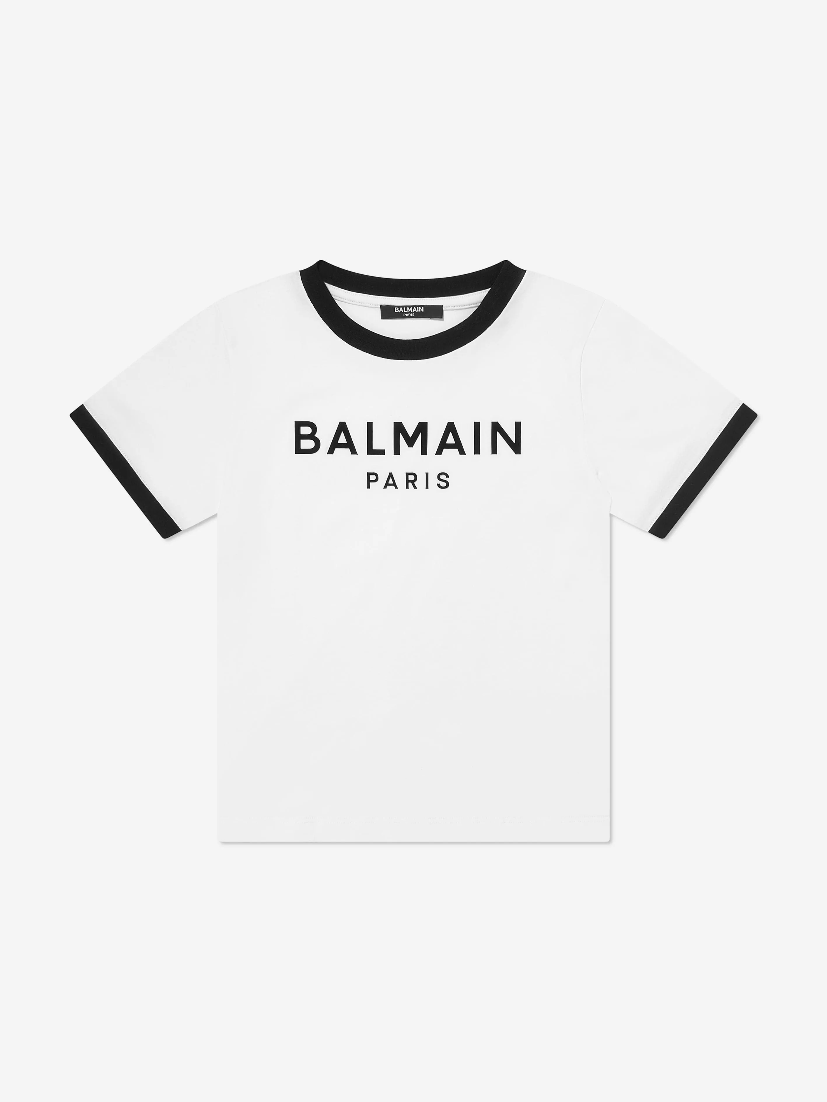 Balmain Kids Logo T-Shirt in White