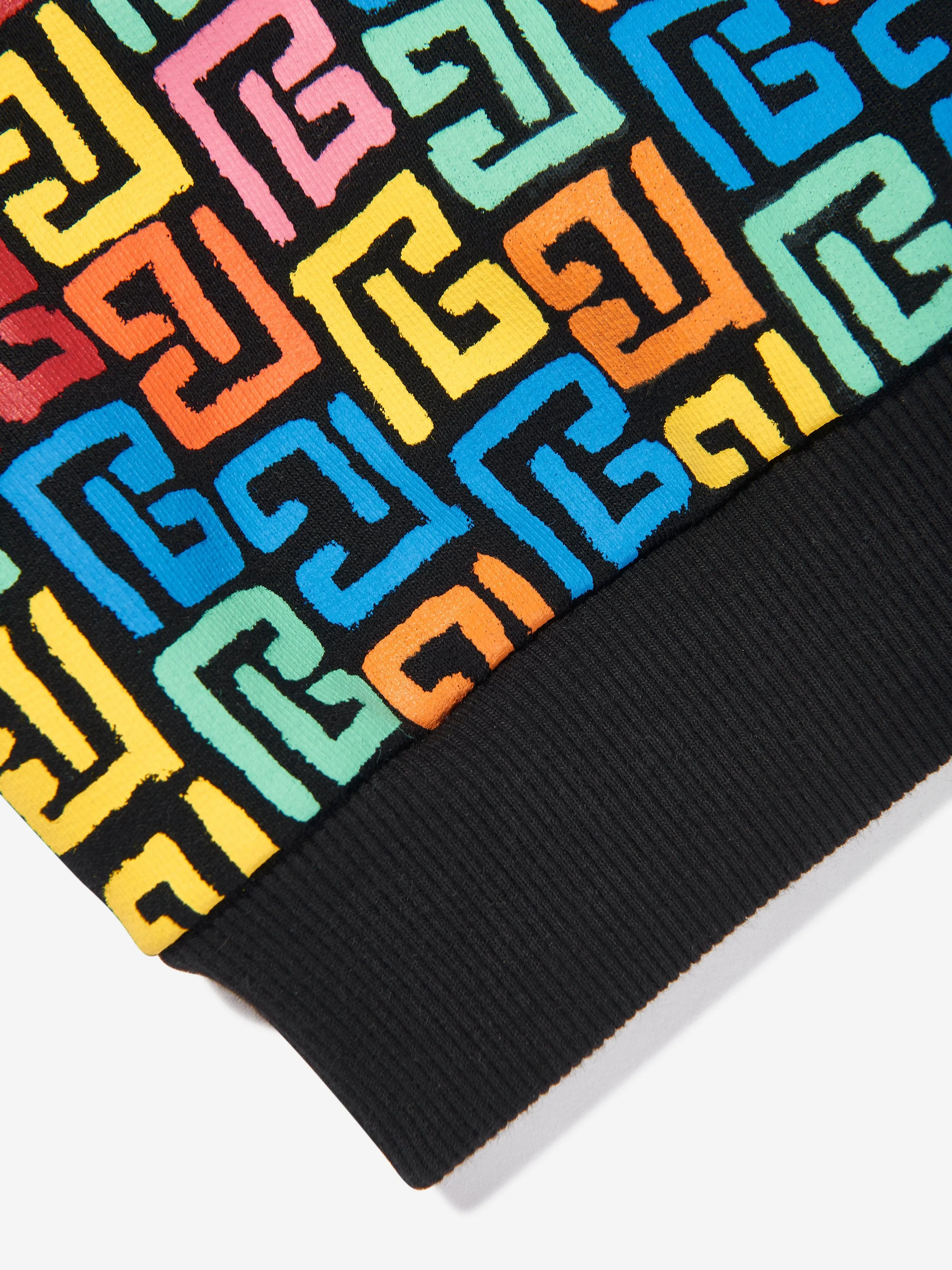 Balmain Kids Monogram Hoodie in Multicolour