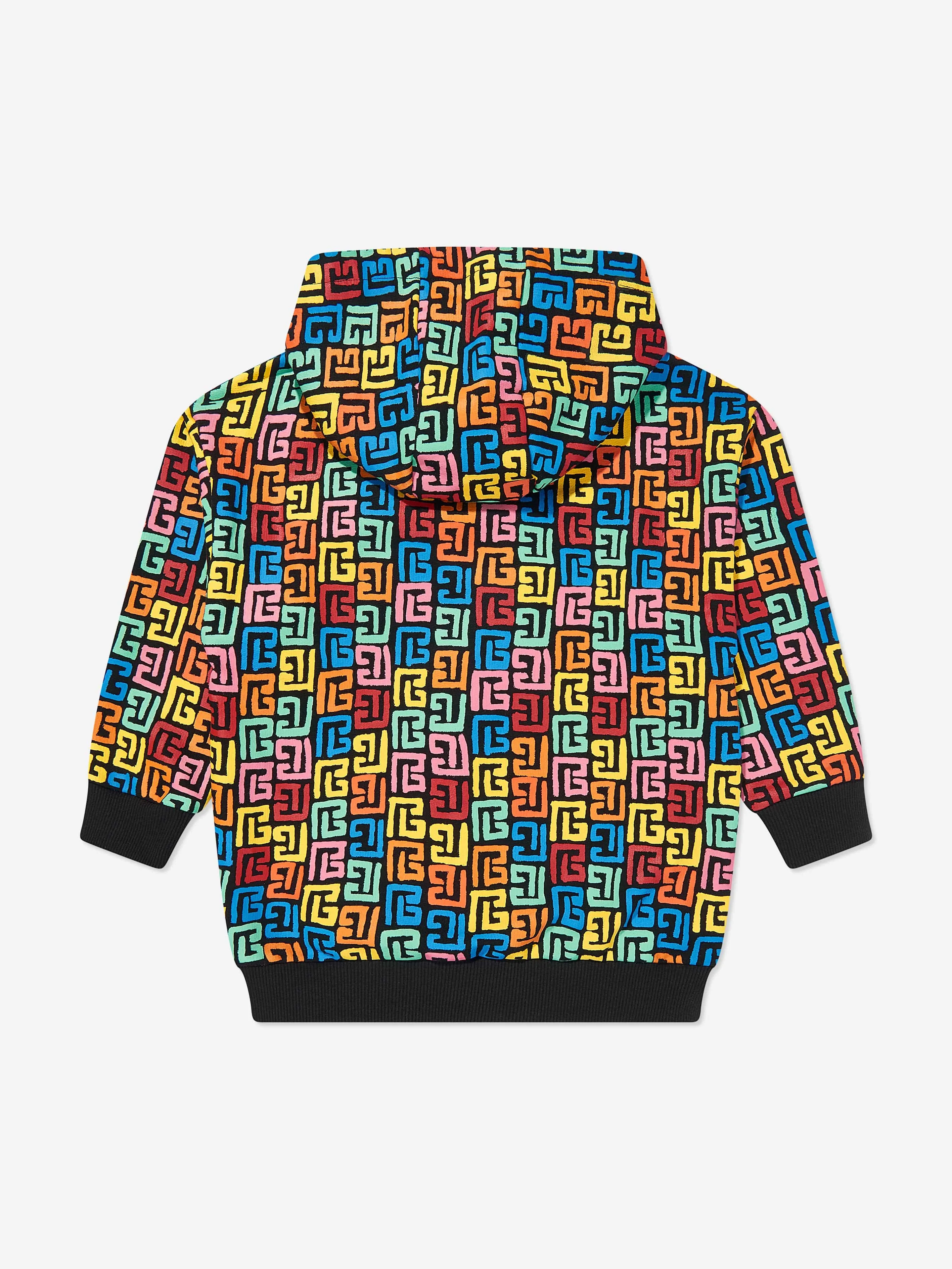 Balmain Kids Monogram Hoodie in Multicolour